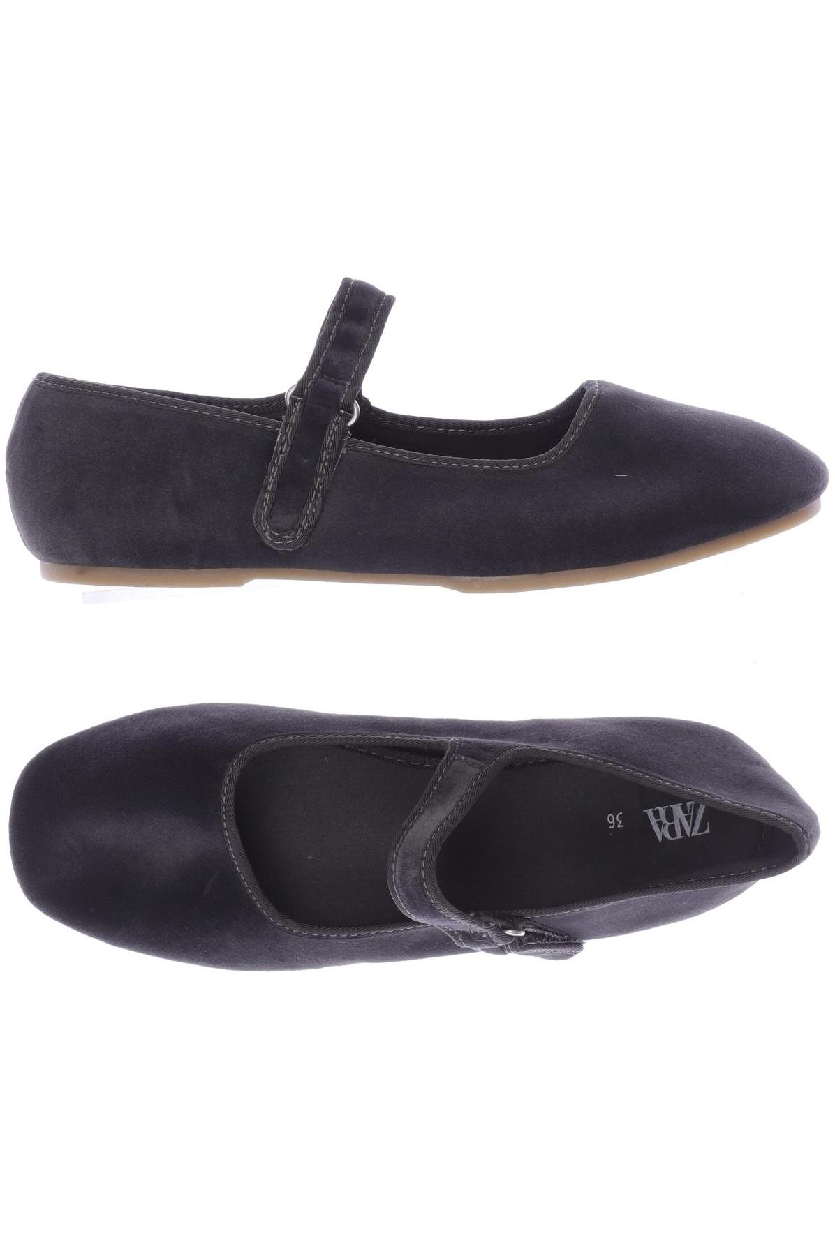 

ZARA Damen Ballerinas, schwarz