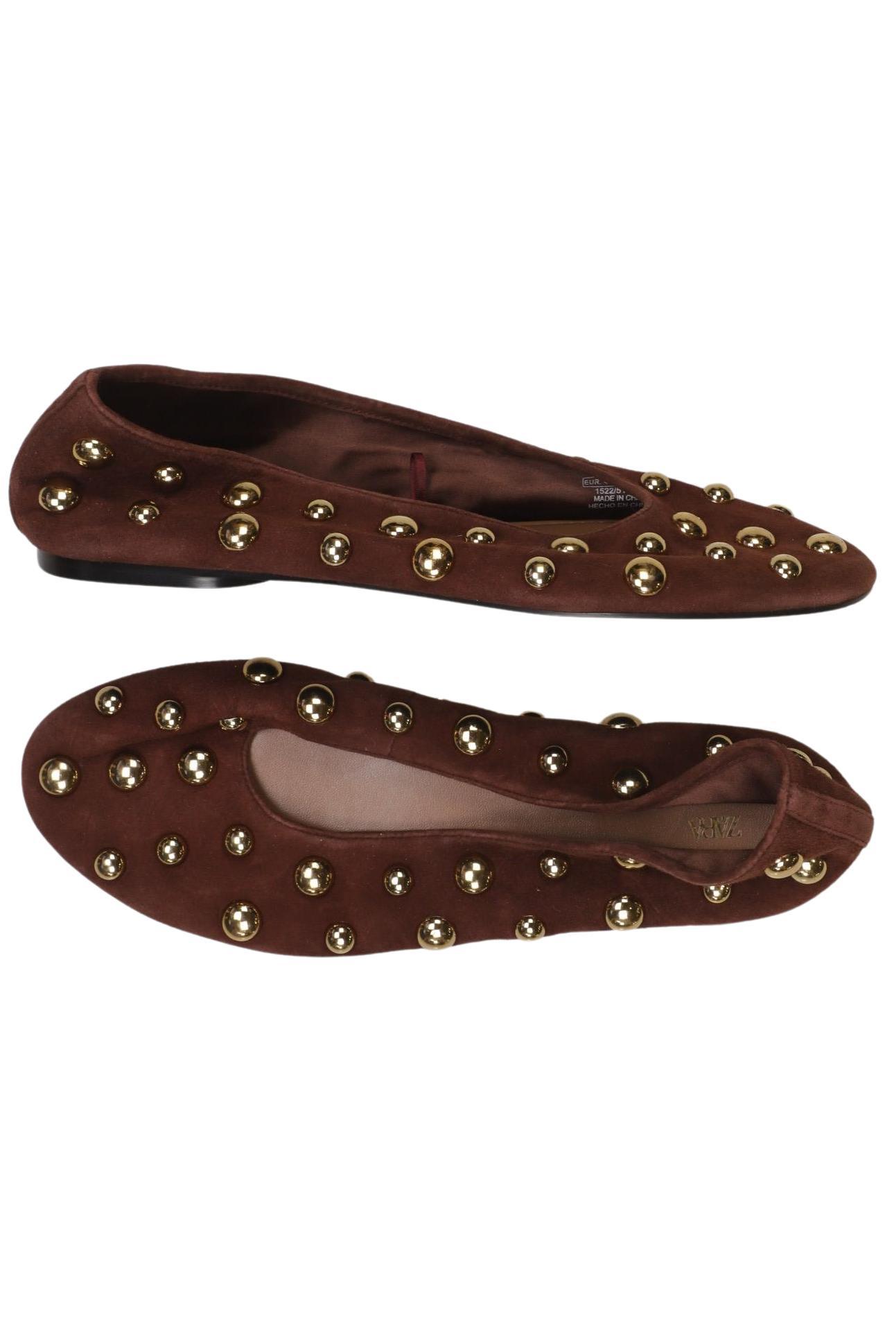 

Zara Damen Ballerinas, braun, Gr. 40