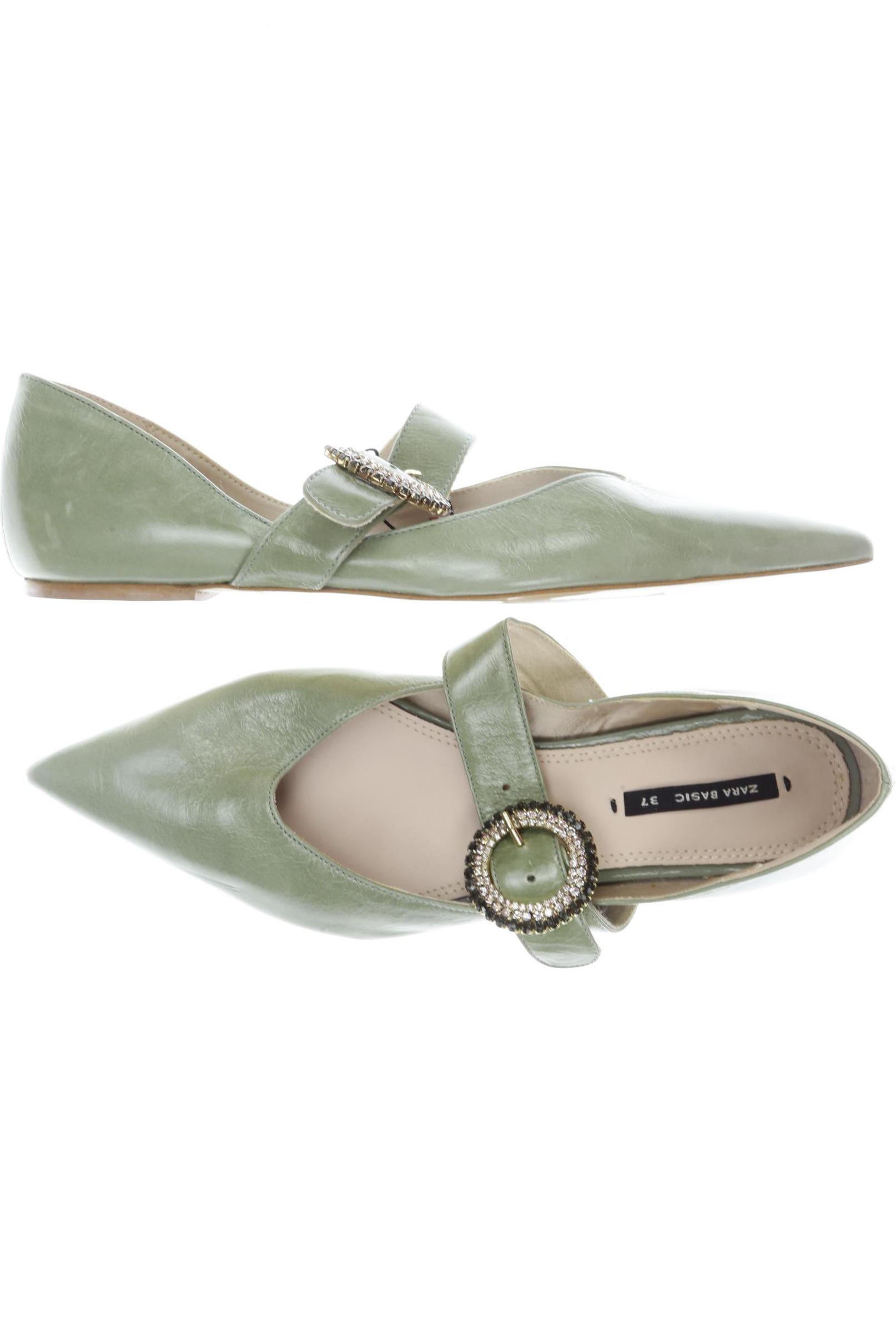 

Zara Damen Ballerinas, grün, Gr. 37