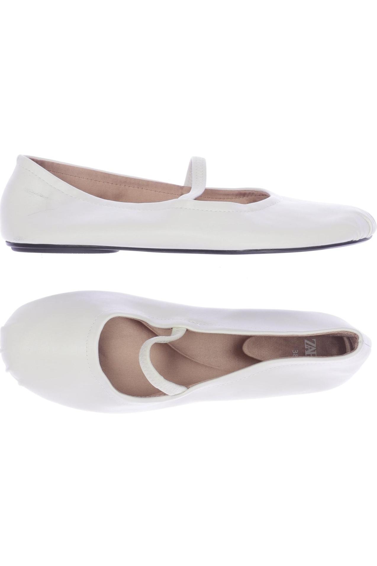 

Zara Damen Ballerinas, weiß, Gr. 38