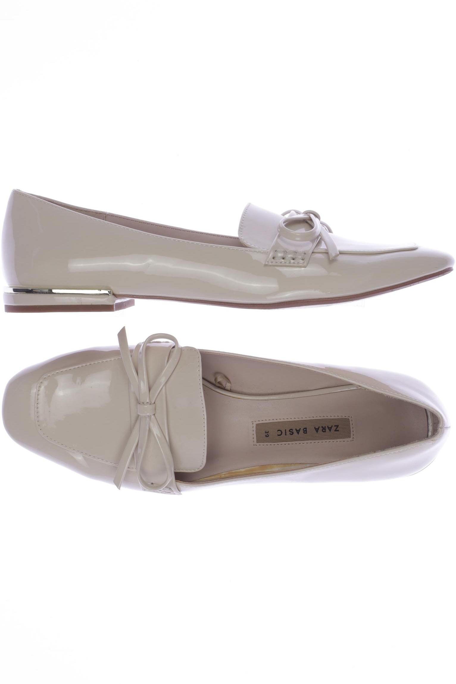 

ZARA Damen Ballerinas, cremeweiß