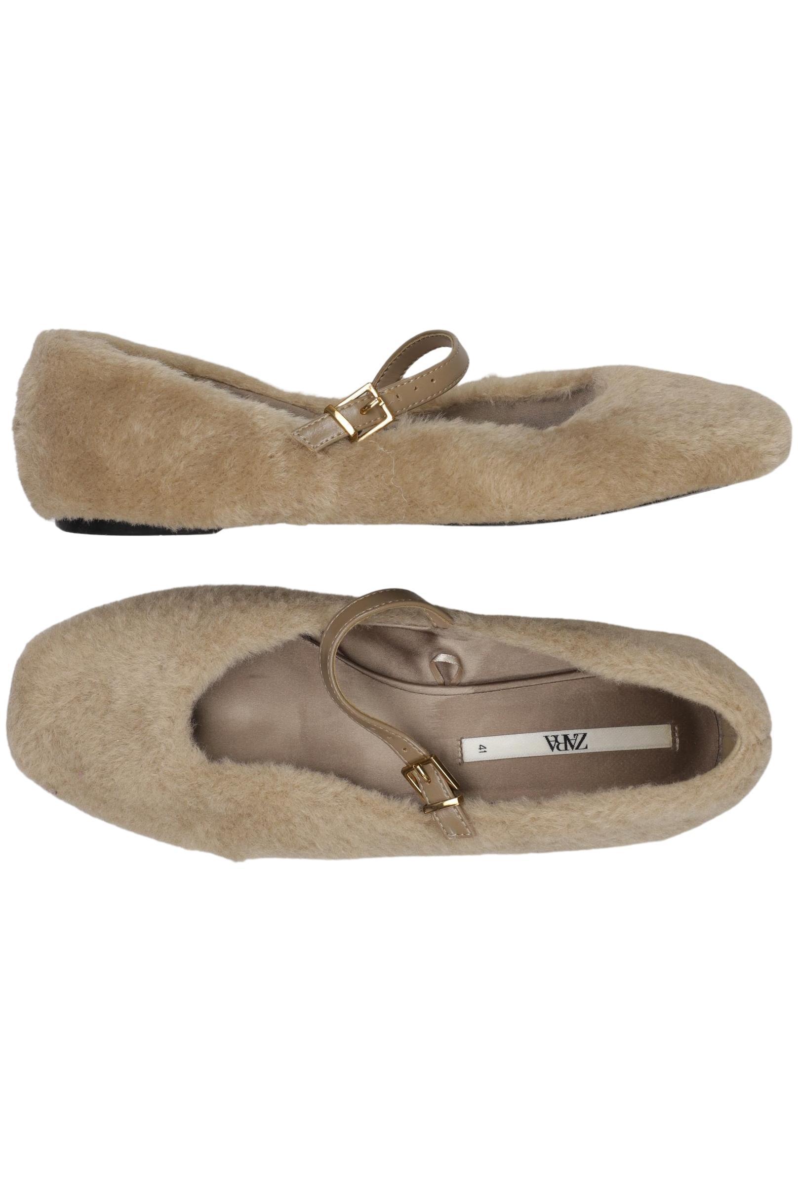 

Zara Damen Ballerinas, beige, Gr. 41