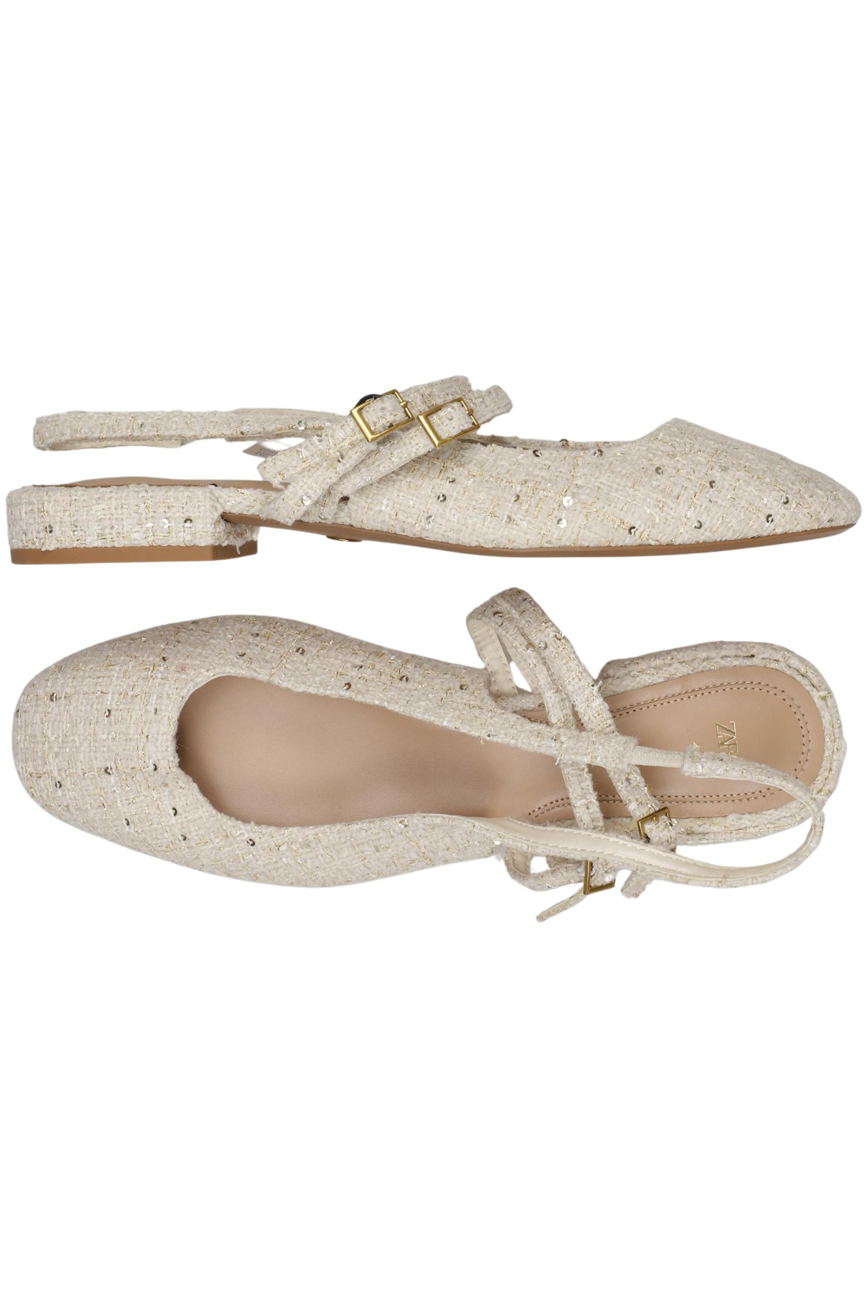 

Zara Damen Ballerinas, beige, Gr. 40