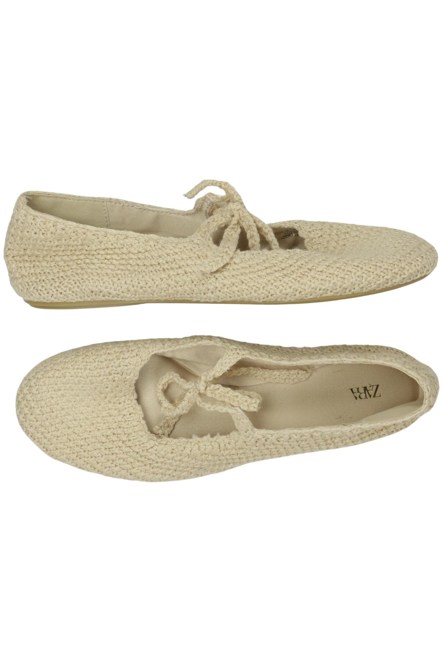 

Zara Damen Ballerinas, beige, Gr. 39