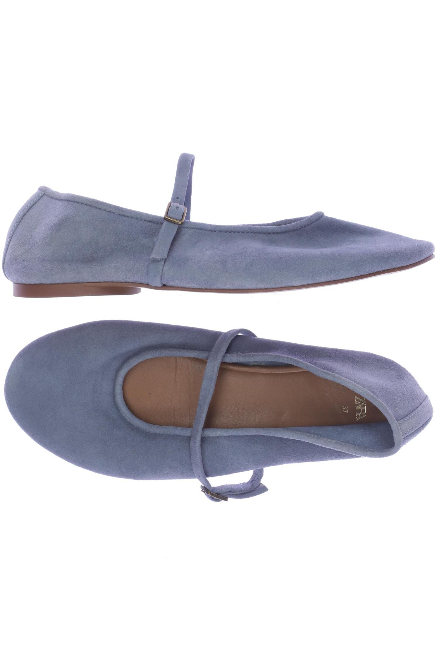 

Zara Damen Ballerinas, blau, Gr. 37