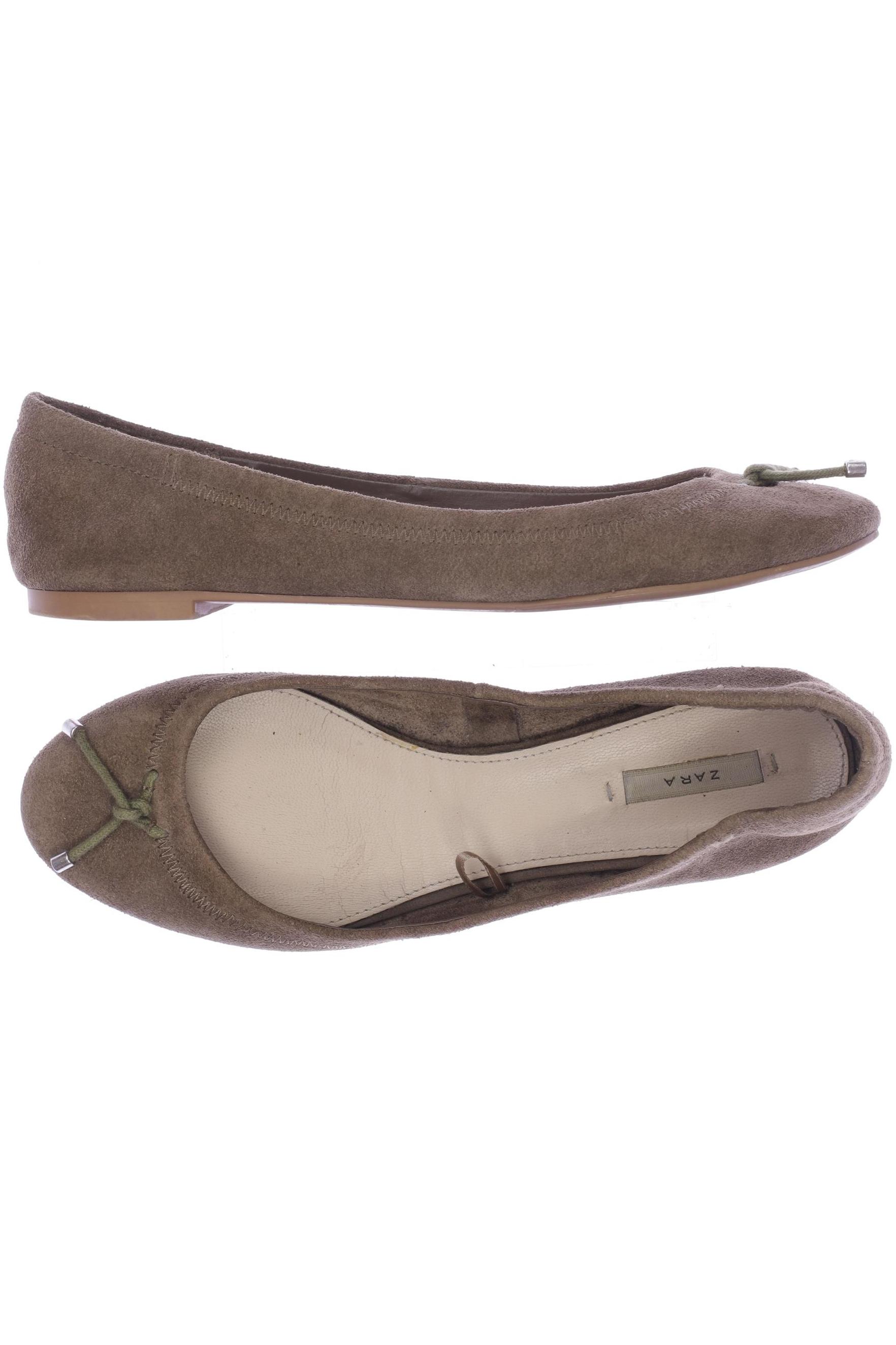 

Zara Damen Ballerinas, grün, Gr. 38