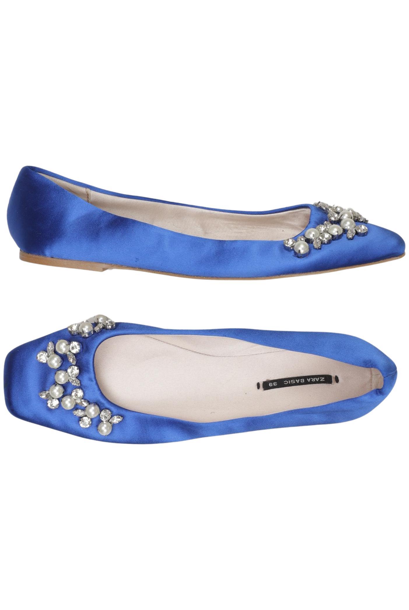 

Zara Damen Ballerinas, blau, Gr. 39