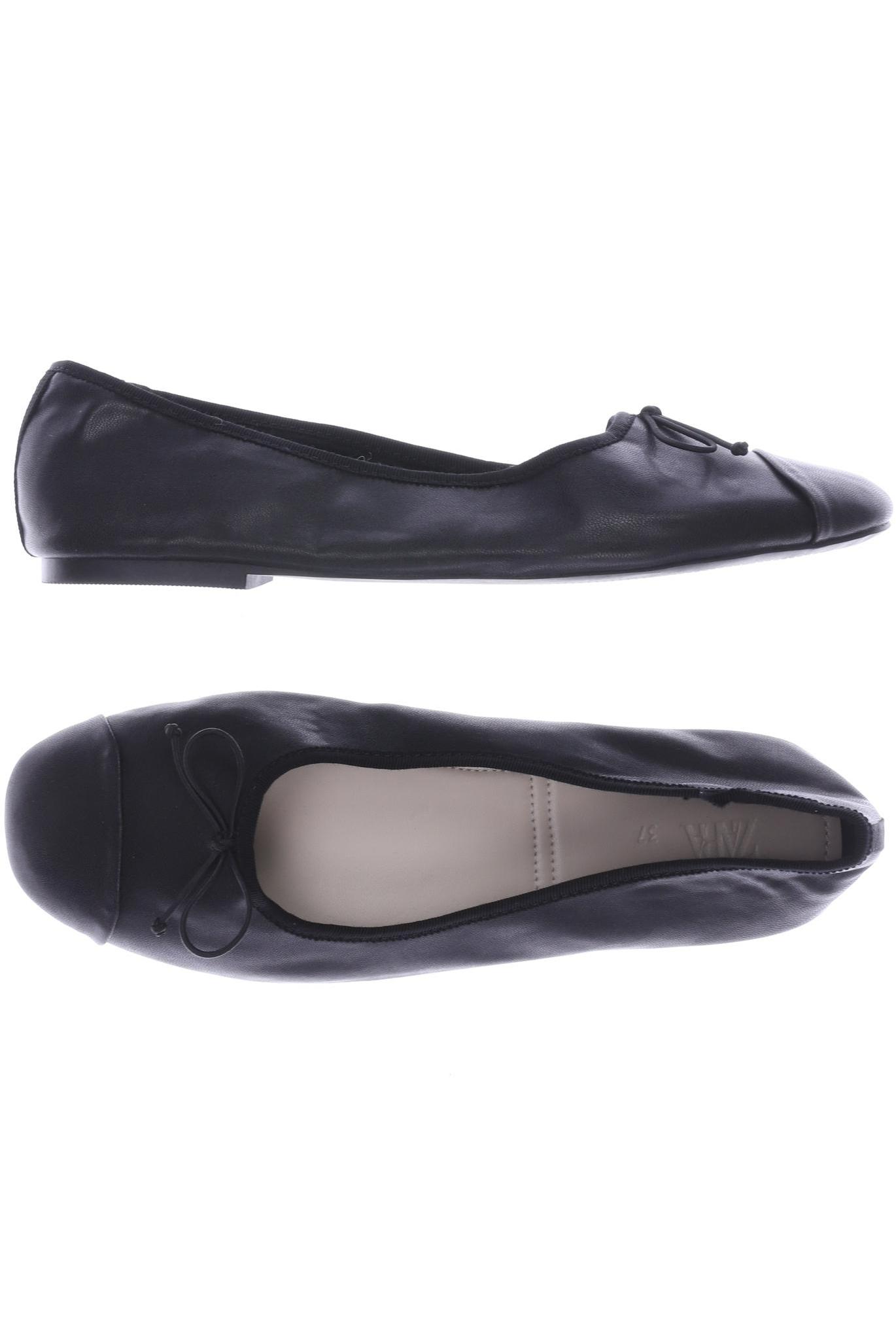 

ZARA Damen Ballerinas, schwarz