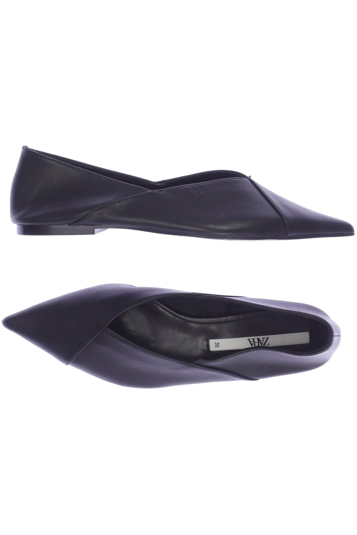 

ZARA Damen Ballerinas, schwarz