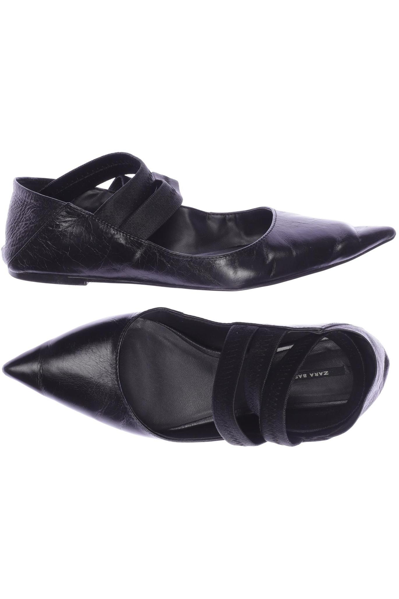 

ZARA Damen Ballerinas, schwarz