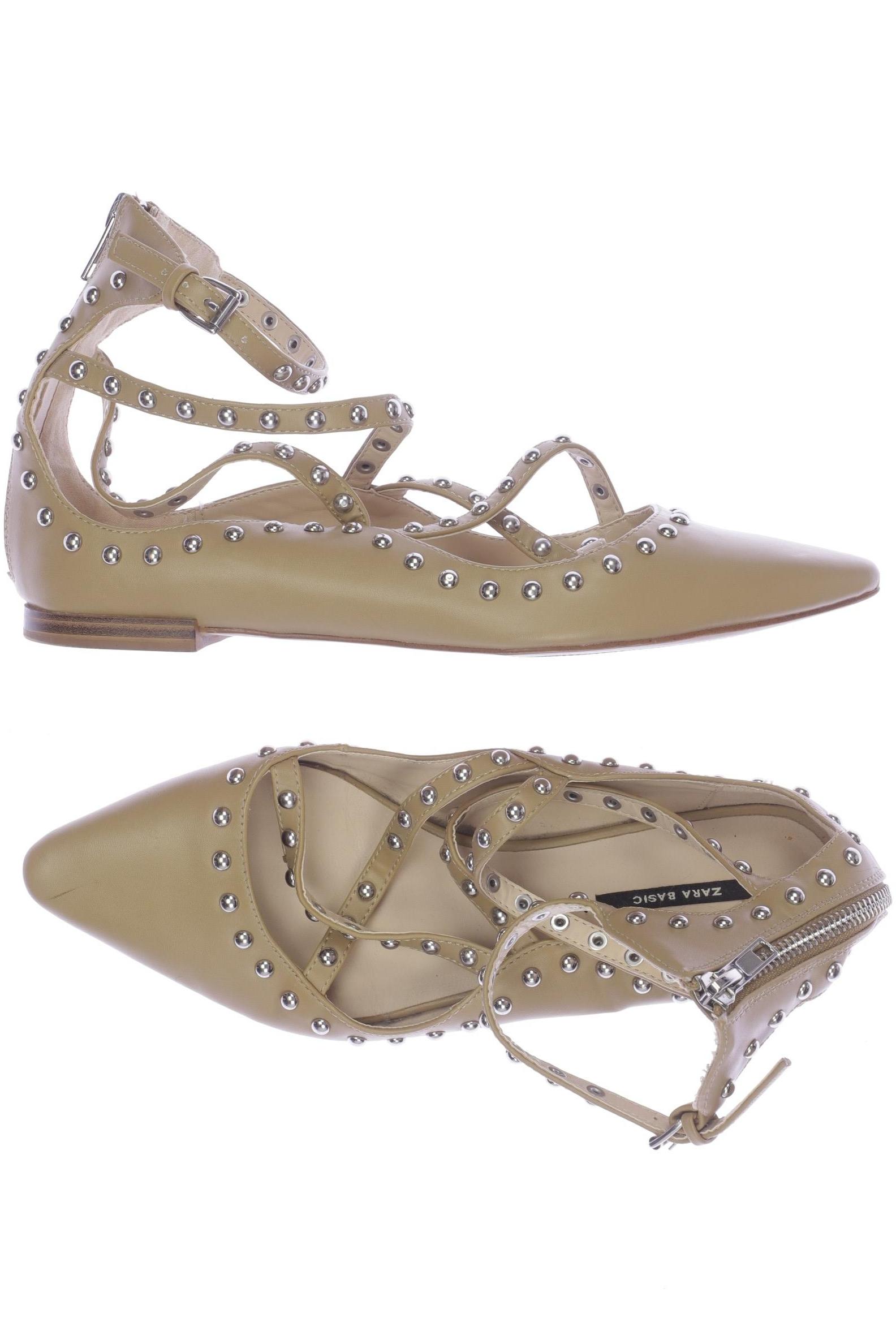 

Zara Damen Ballerinas, beige, Gr. 38