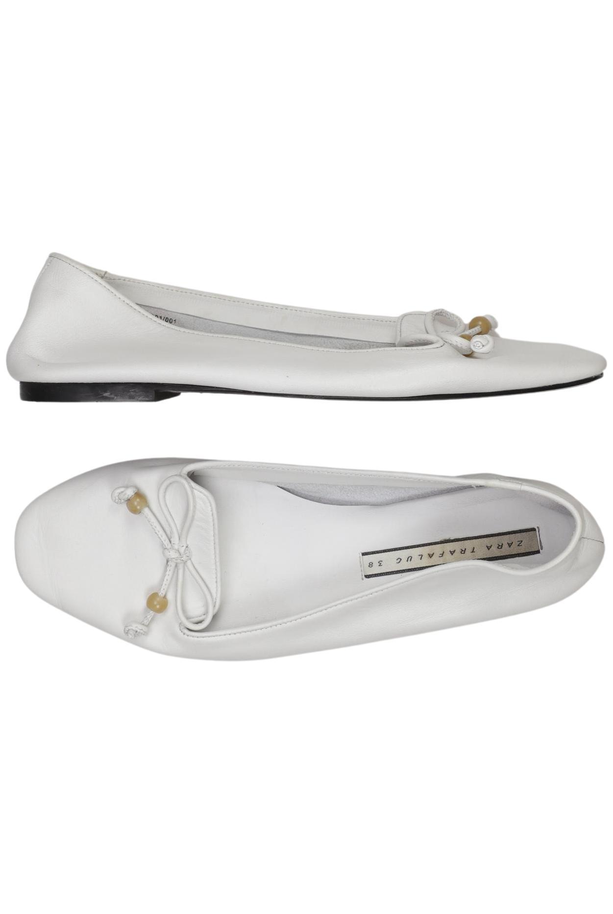 

Zara Damen Ballerinas, weiß, Gr. 38
