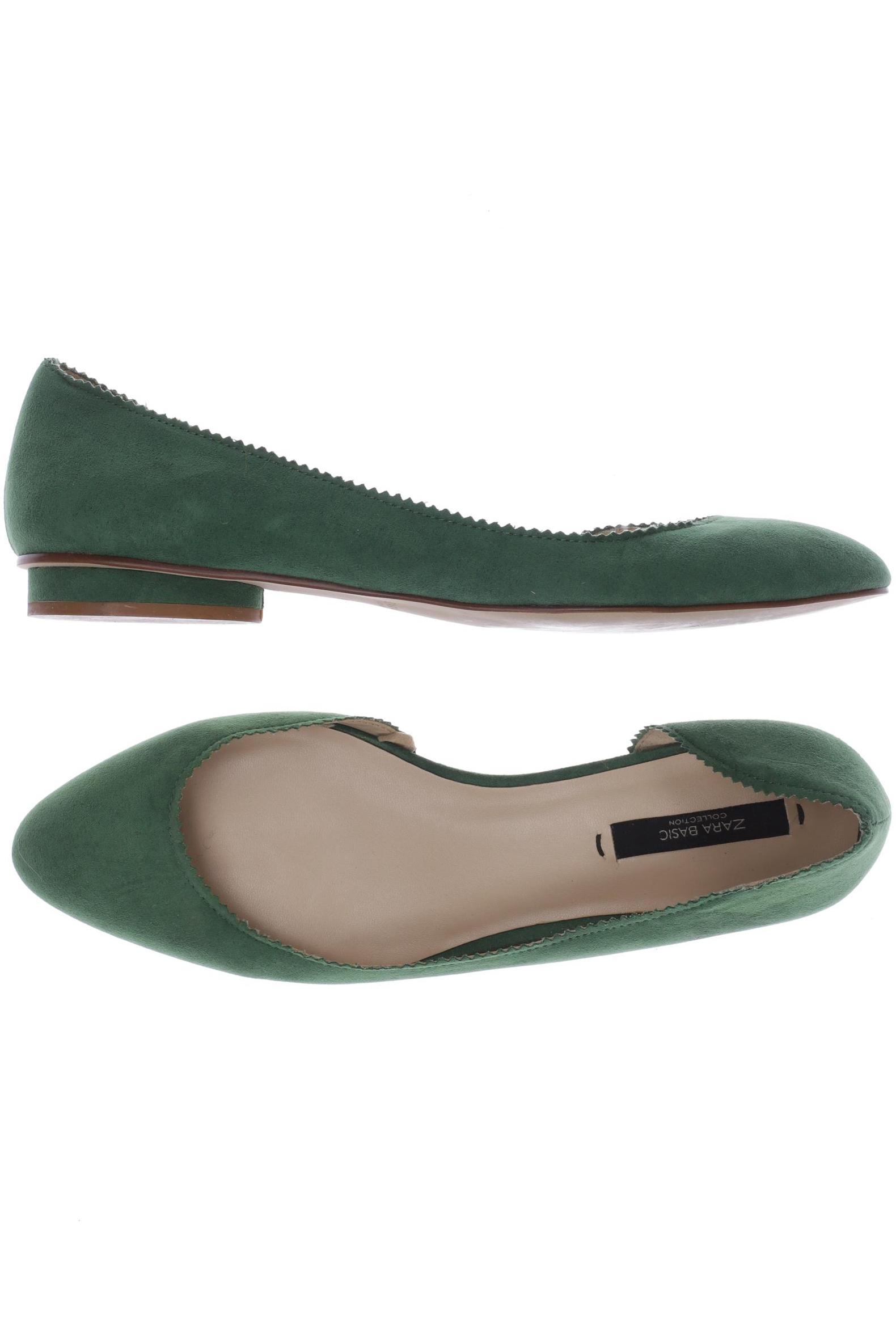 

Zara Damen Ballerinas, grün, Gr. 38