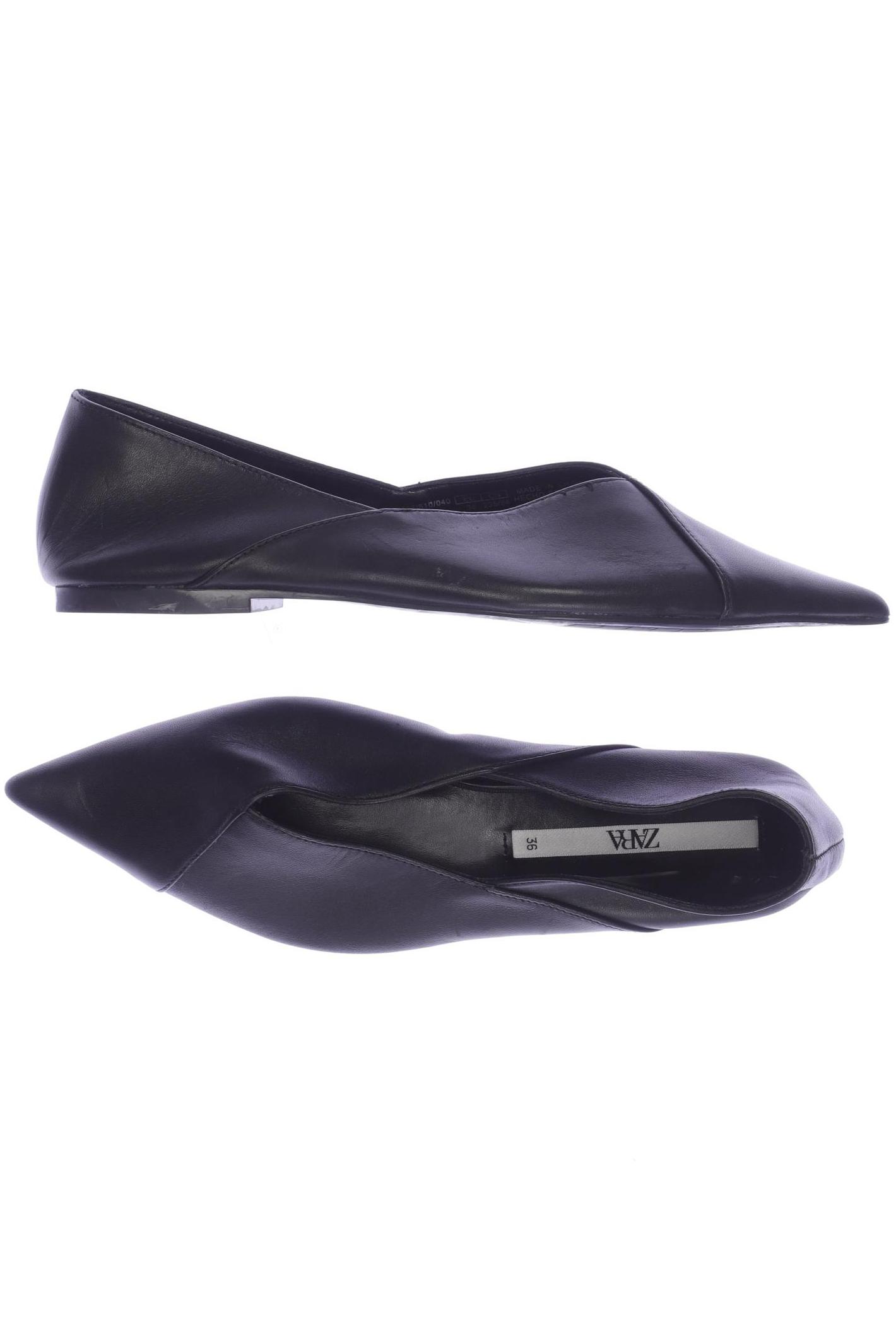 

ZARA Damen Ballerinas, schwarz