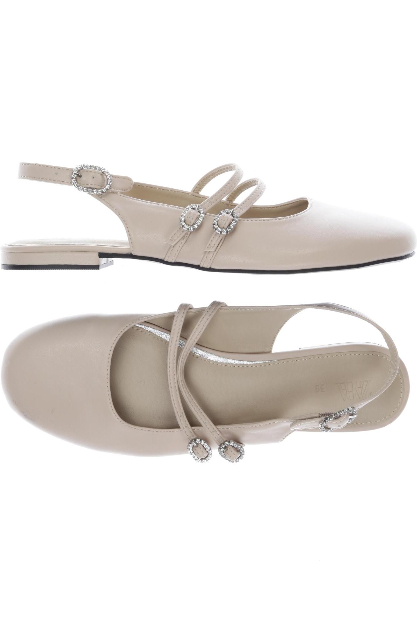 

Zara Damen Ballerinas, beige, Gr. 39
