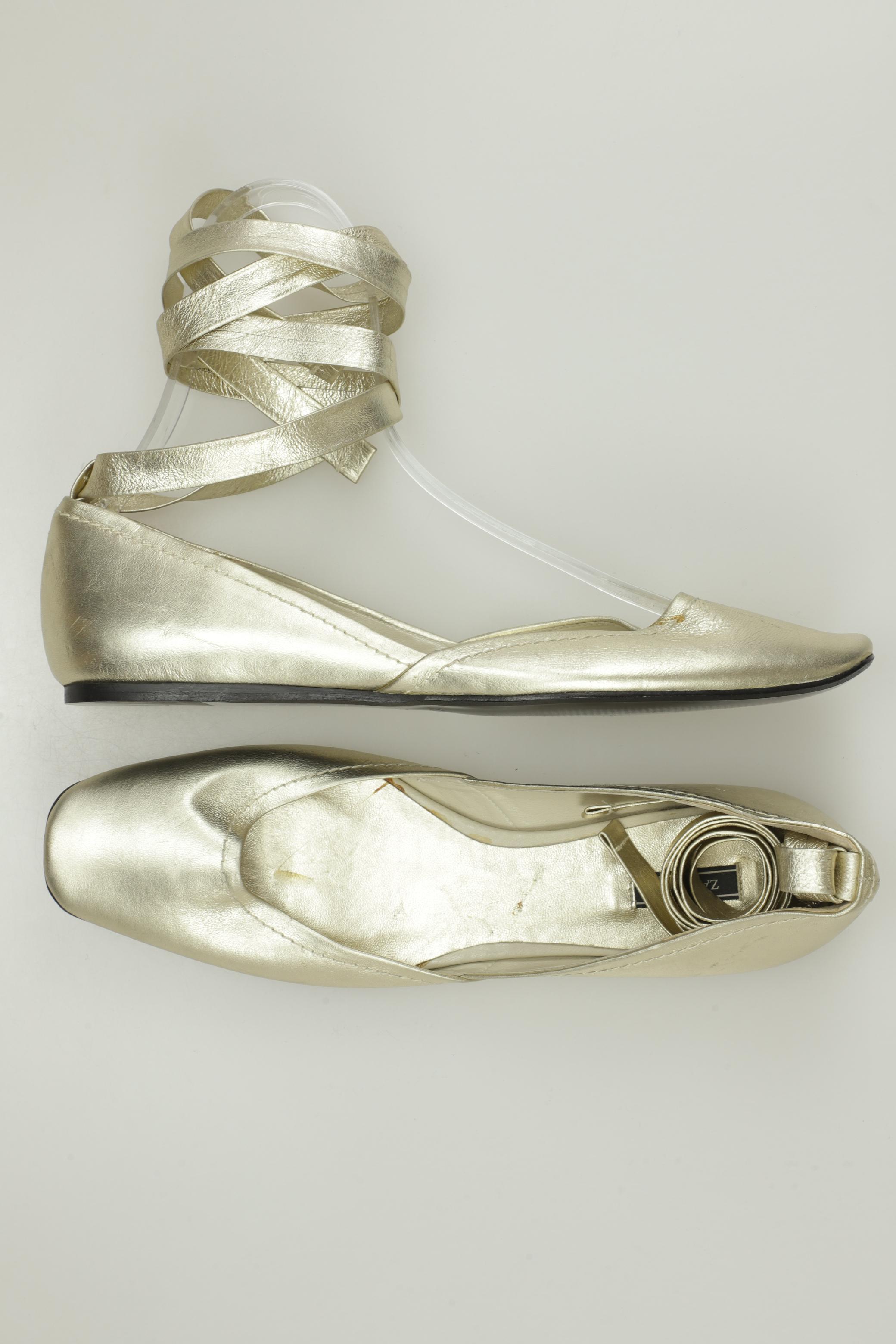 

Zara Damen Ballerinas, gold, Gr. 39