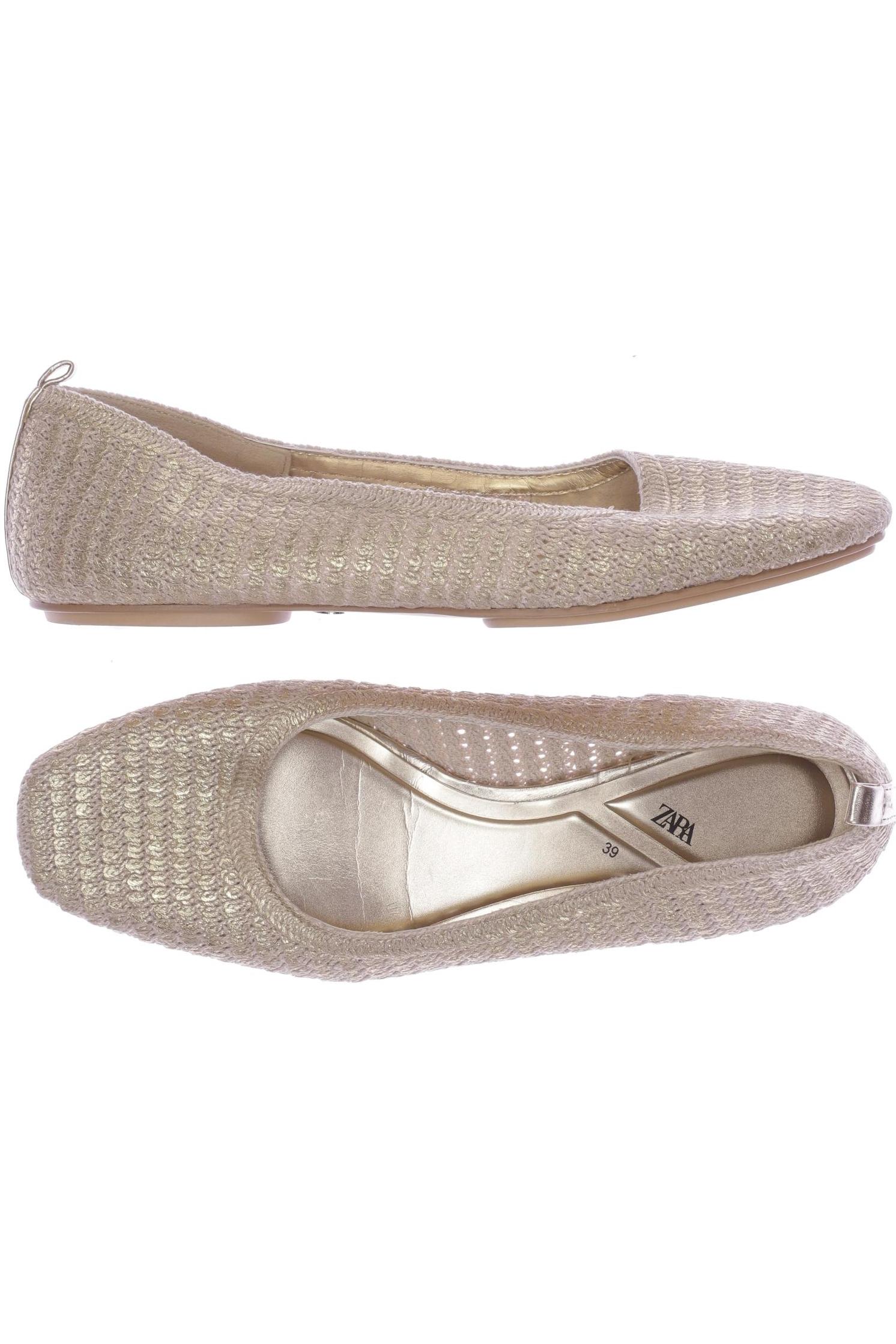 

Zara Damen Ballerinas, beige, Gr. 39