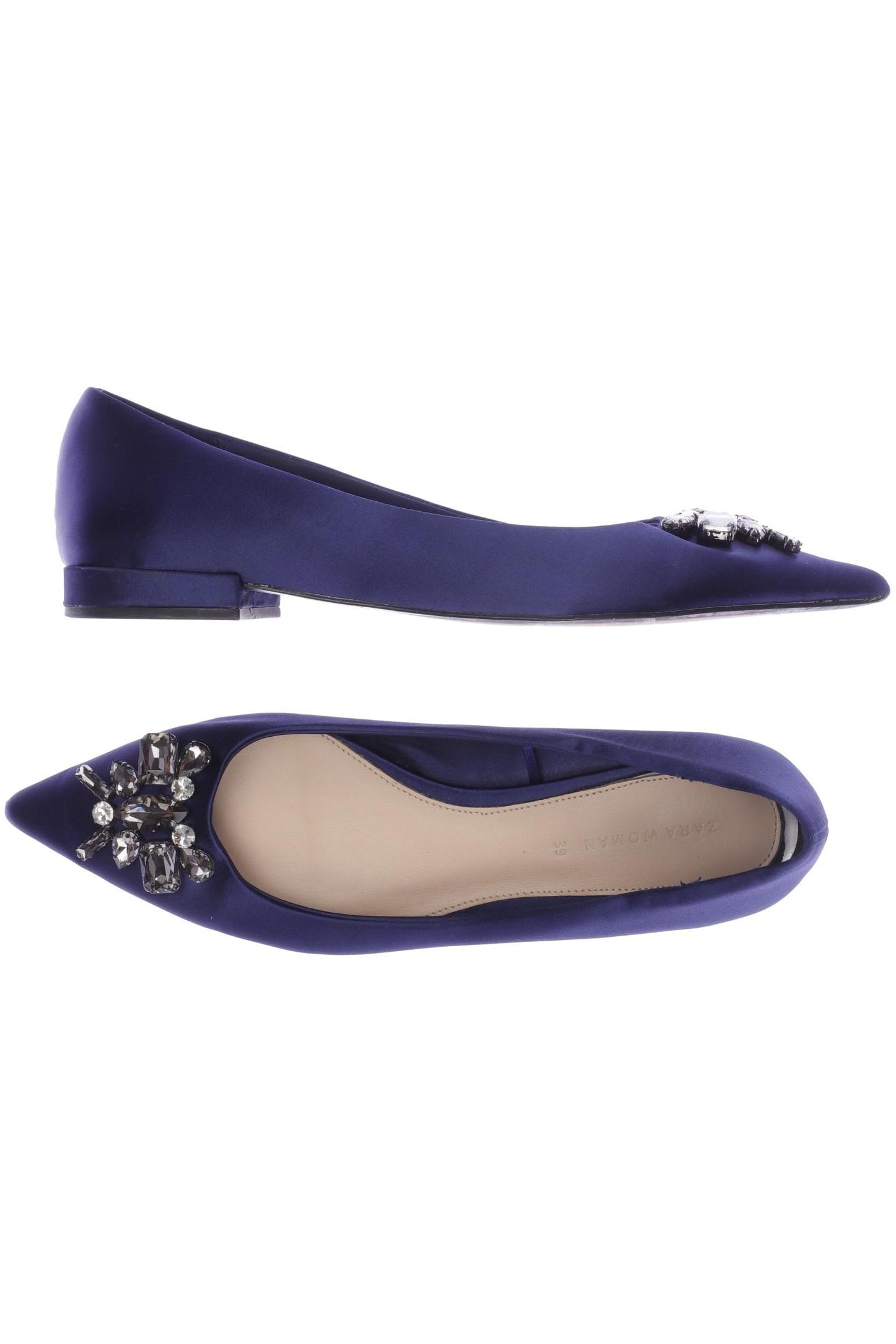 

ZARA Damen Ballerinas, marineblau