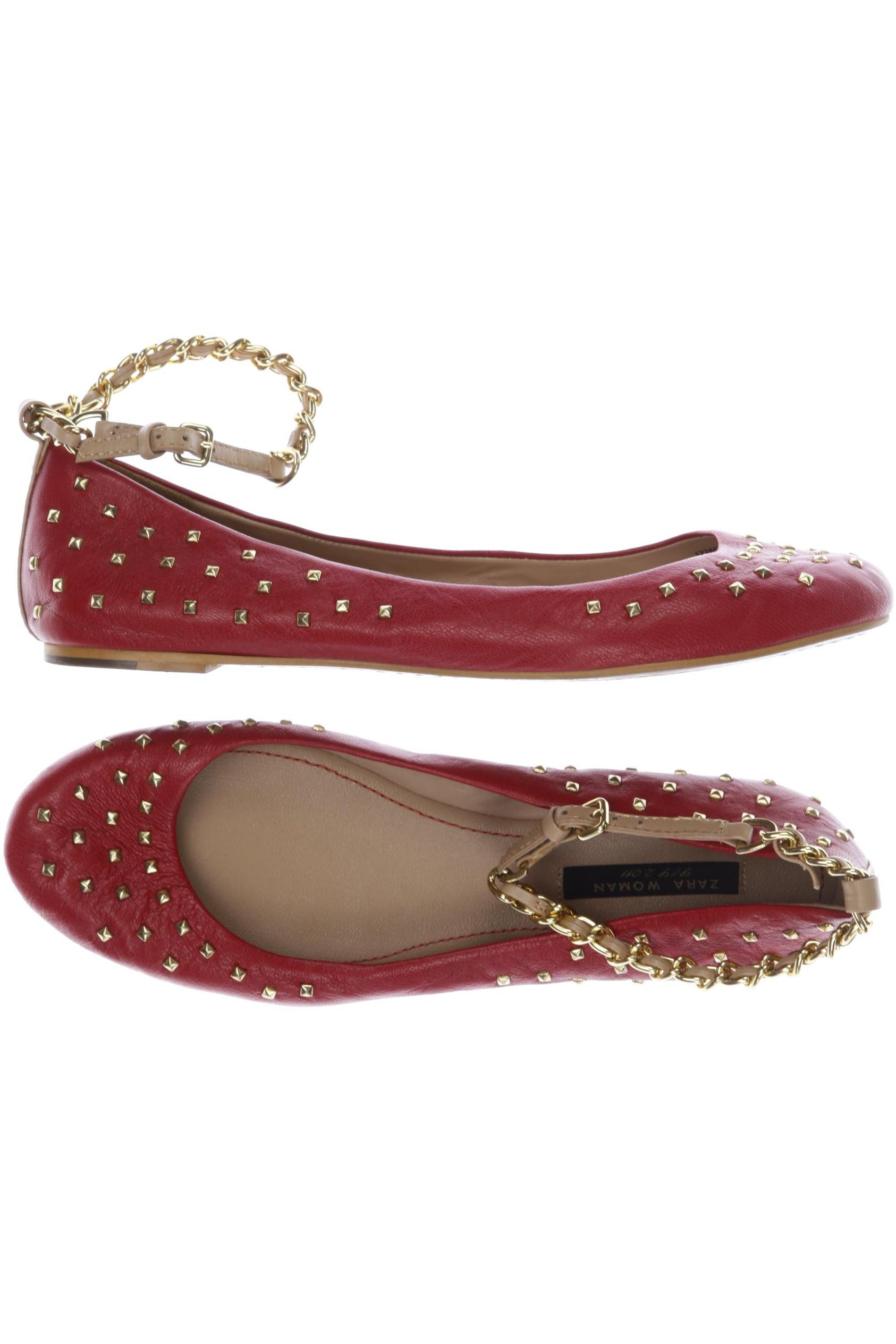

Zara Damen Ballerinas, rot, Gr. 39