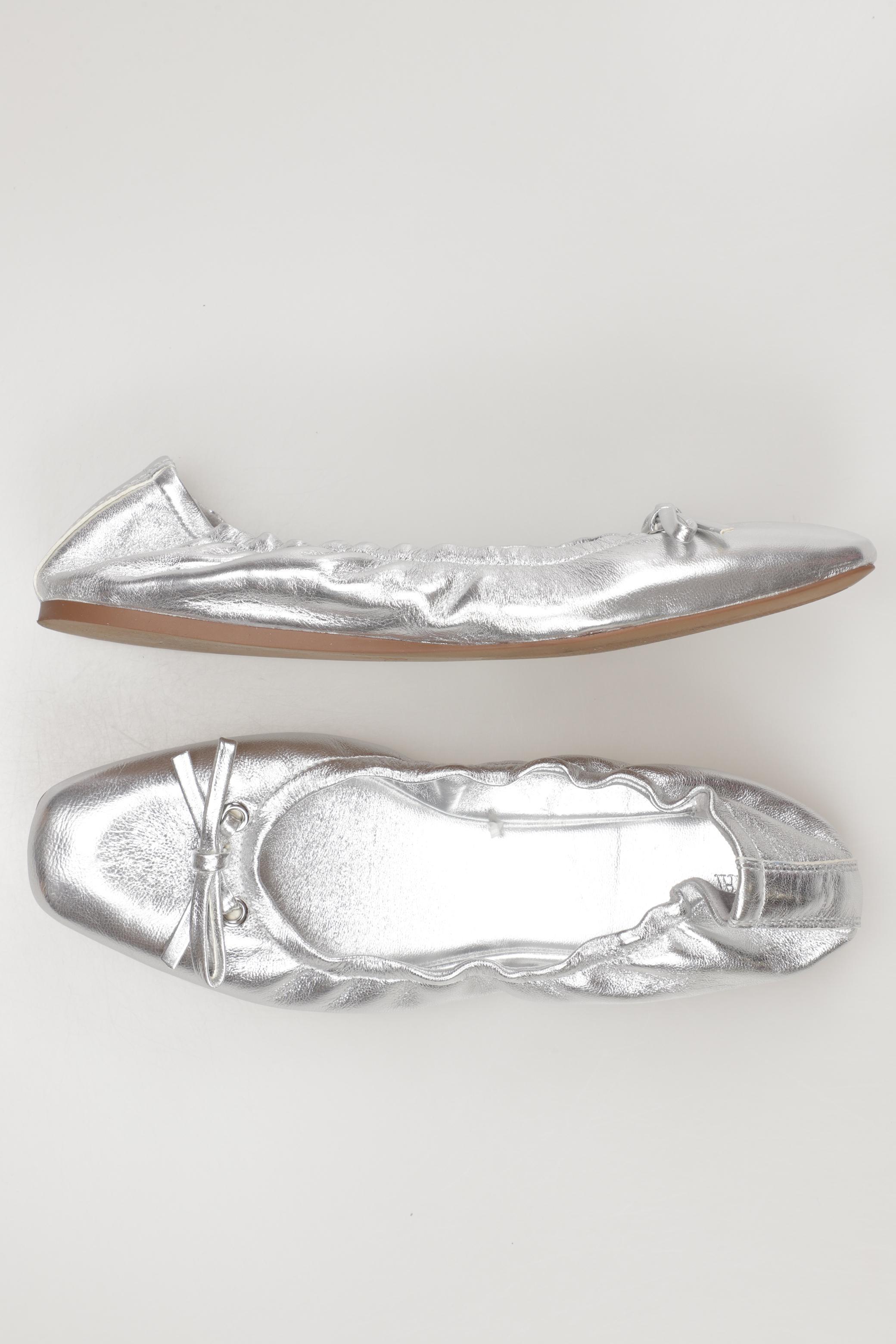 

Zara Damen Ballerinas, silber, Gr. 39