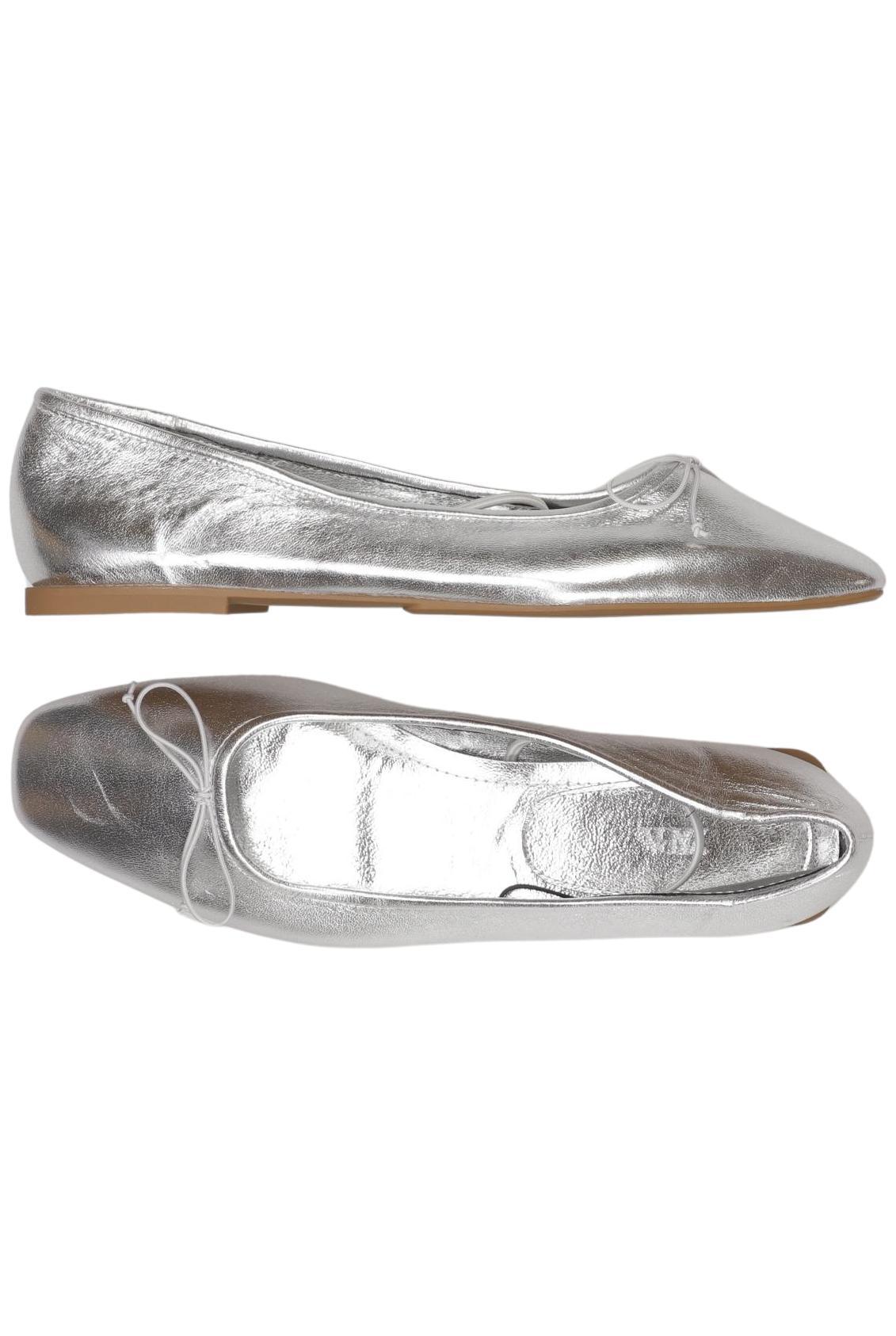 

Zara Damen Ballerinas, silber, Gr. 39