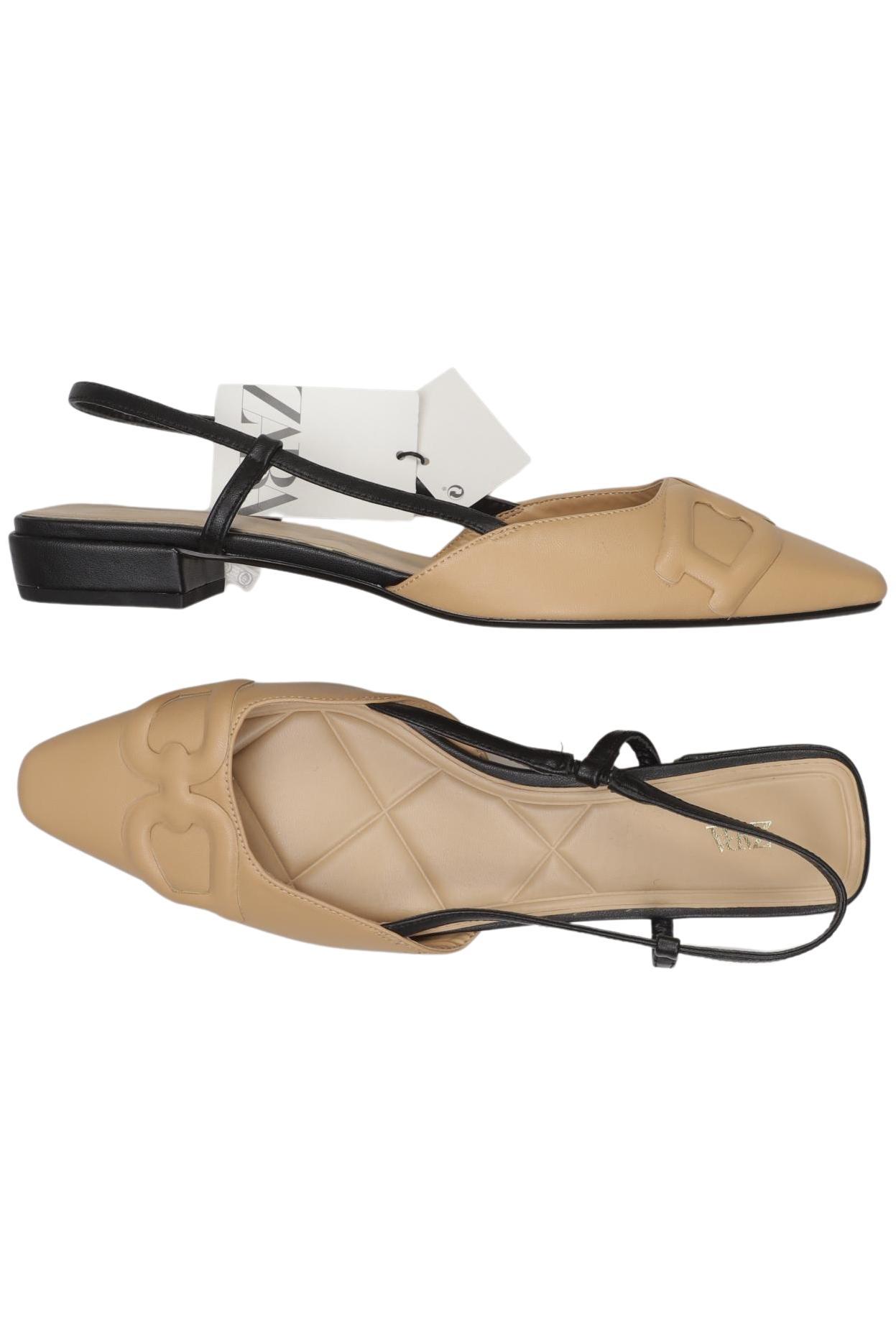 

Zara Damen Ballerinas, beige, Gr. 41