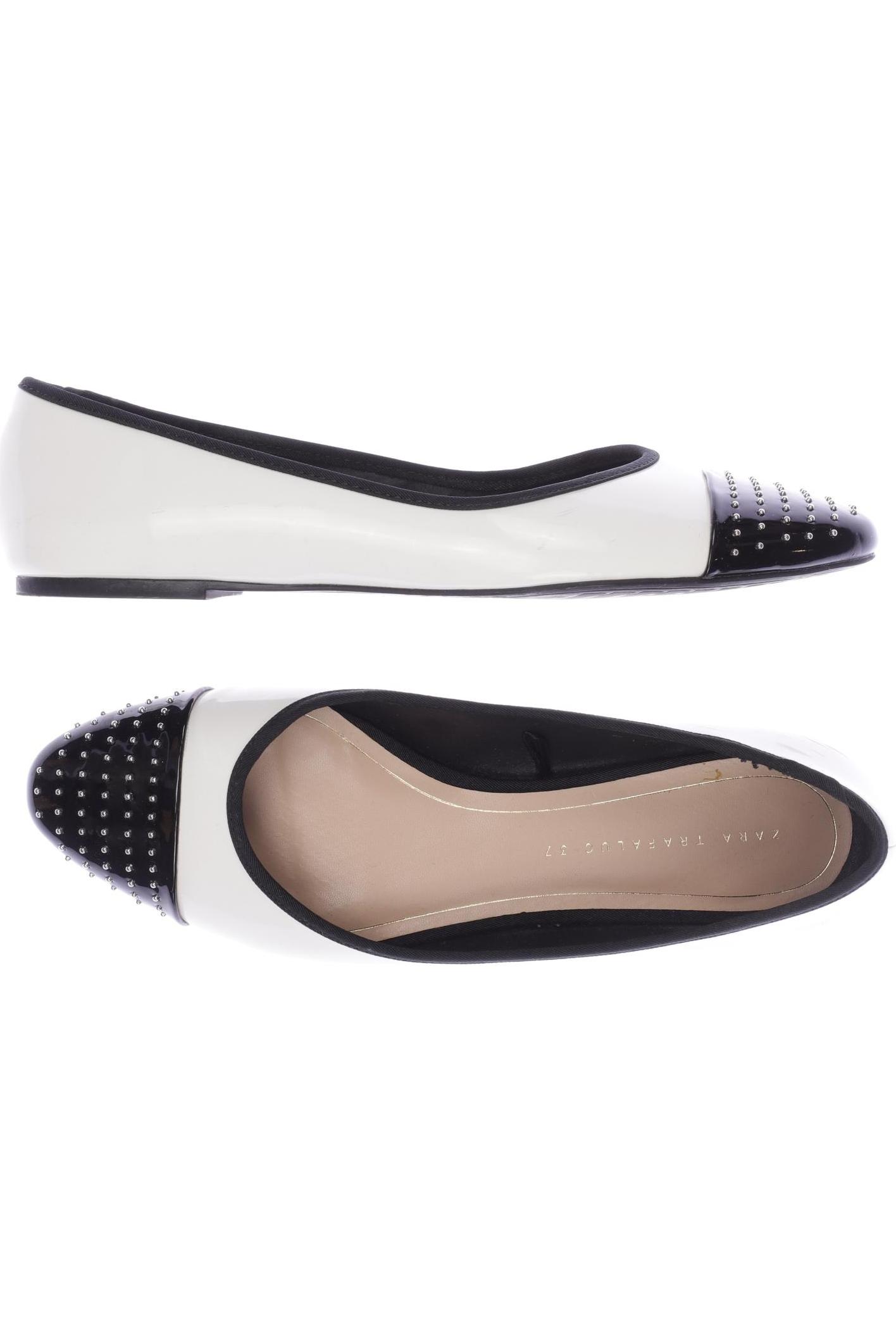 

Zara Damen Ballerinas, cremeweiß, Gr. 37