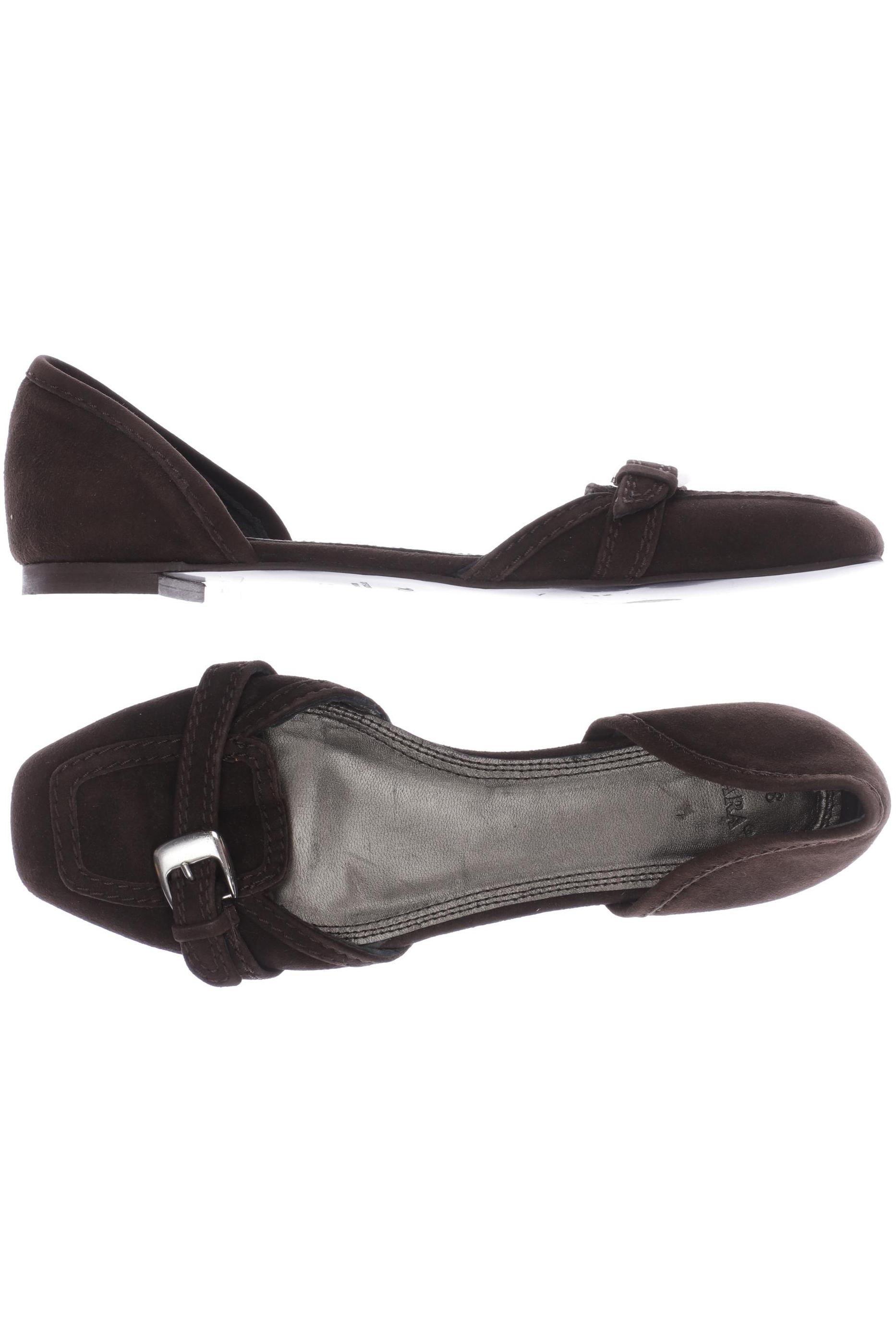 

Zara Damen Ballerinas, braun, Gr. 38