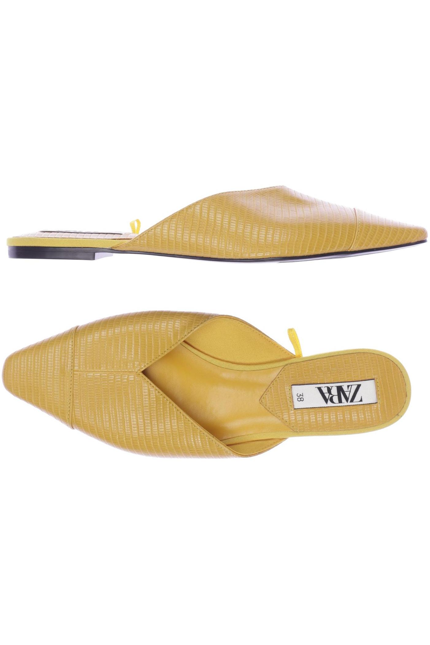

Zara Damen Ballerinas, gelb, Gr. 38