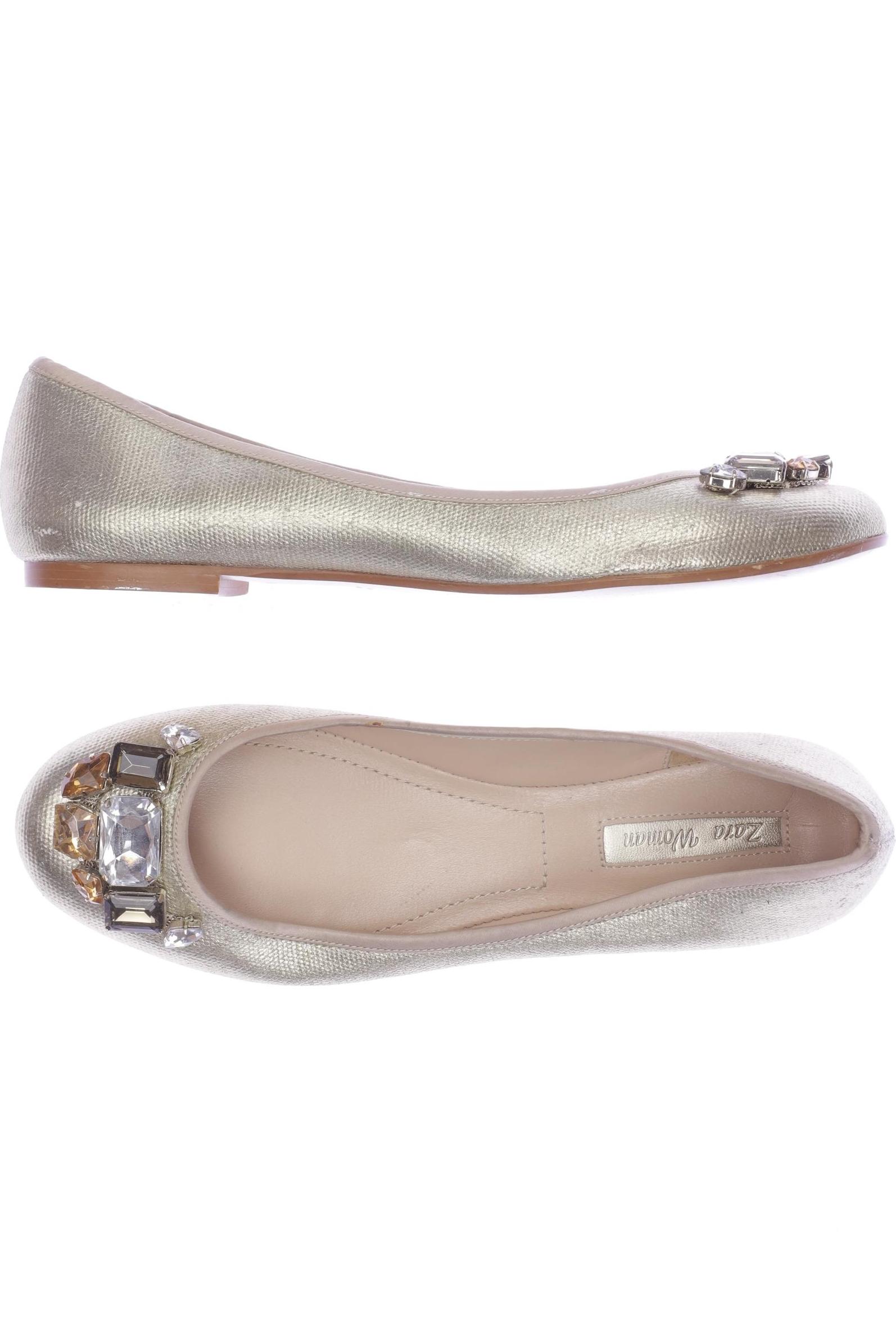 

Zara Damen Ballerinas, grün, Gr. 39