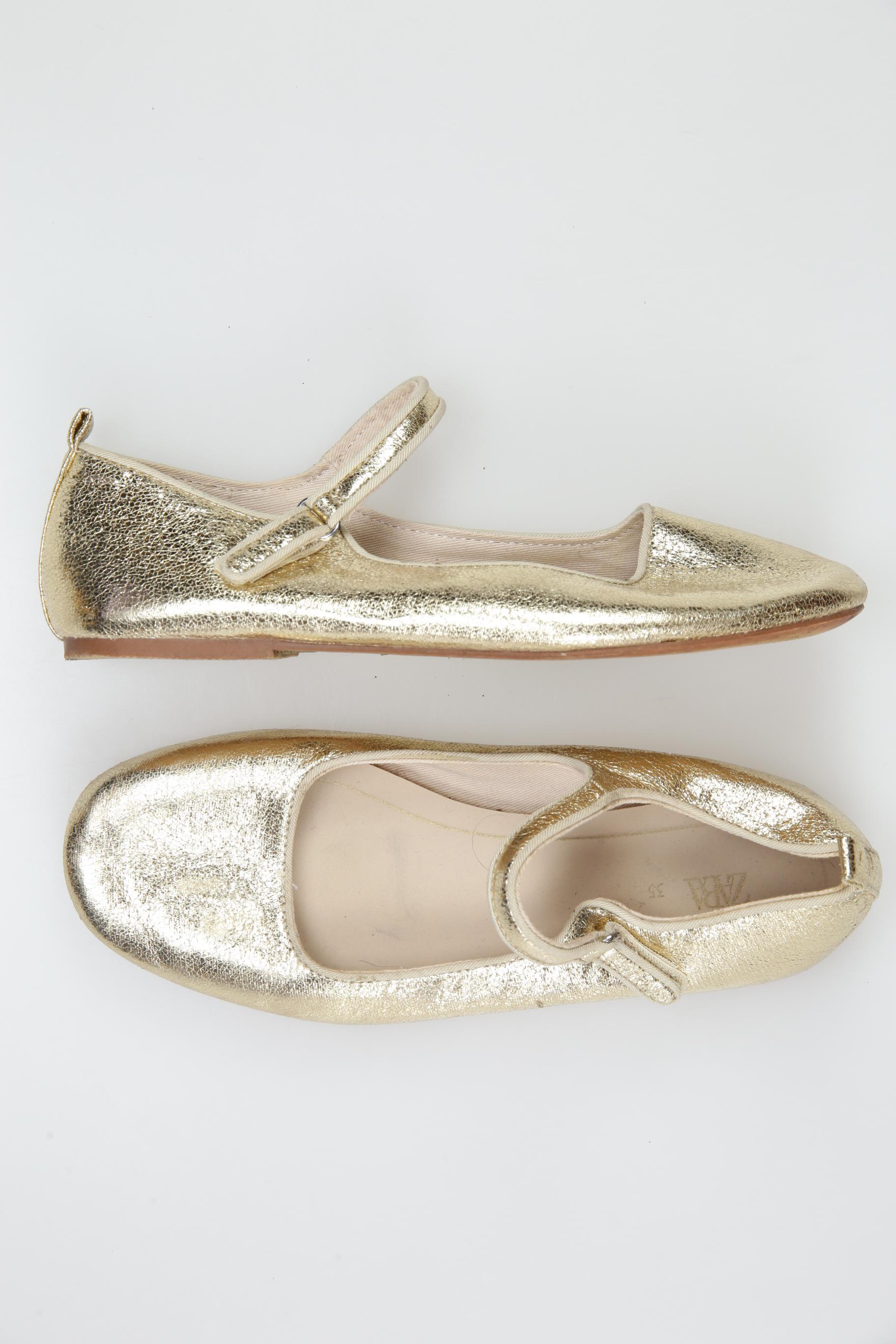 

Zara Damen Ballerinas, gold, Gr. 35