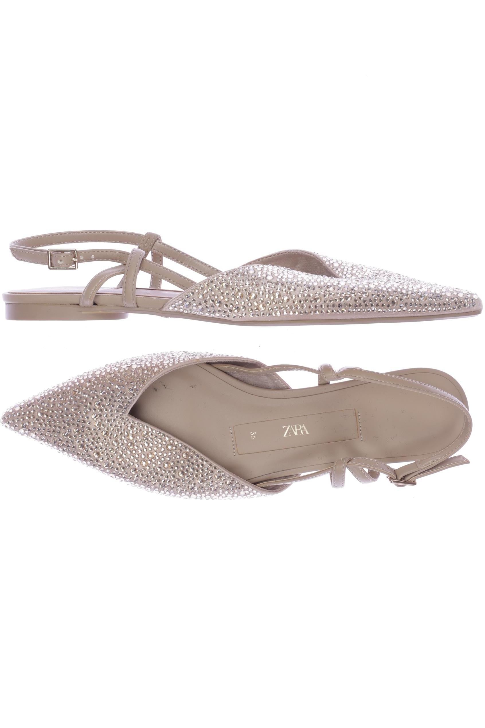 

Zara Damen Ballerinas, beige, Gr. 36