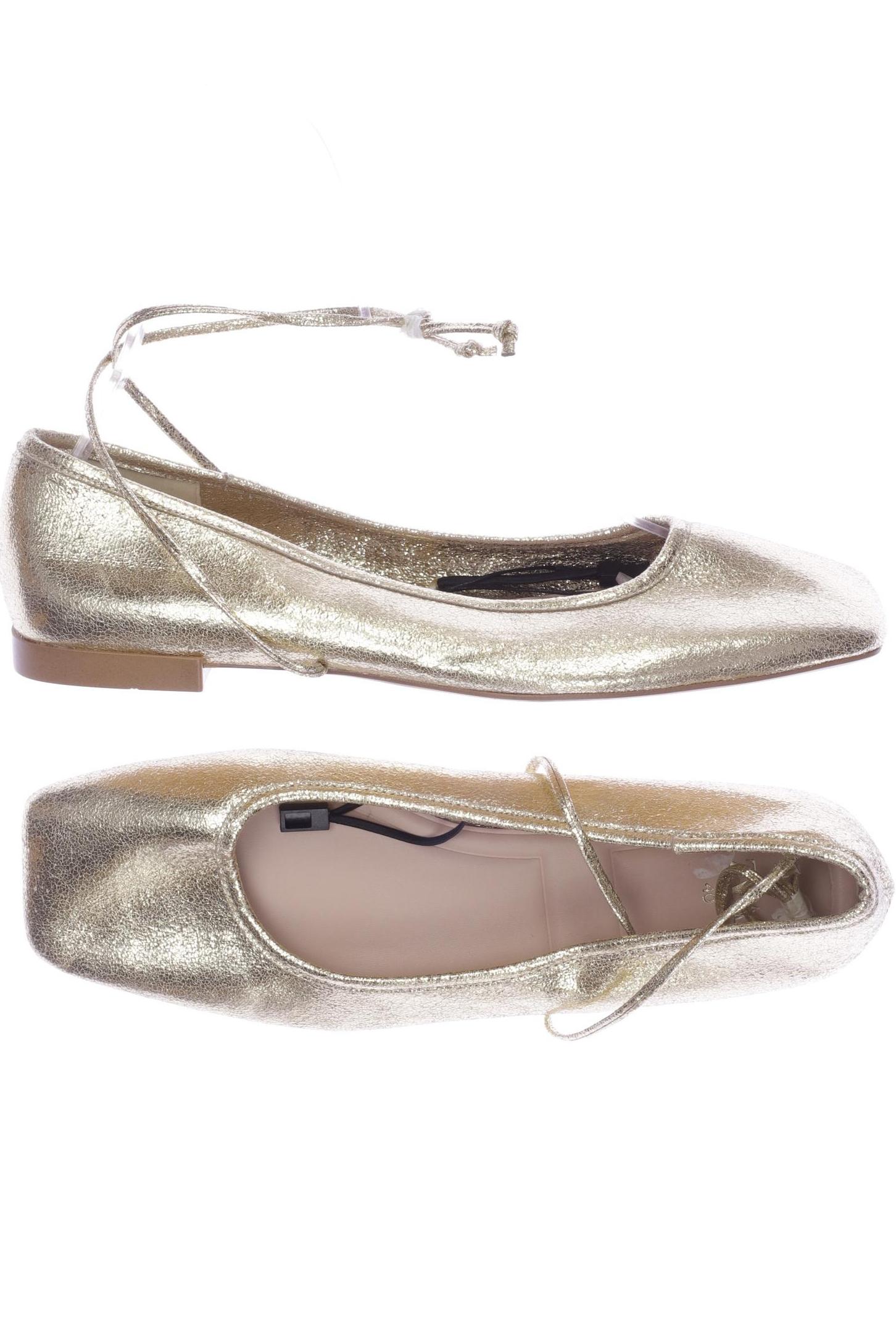 

Zara Damen Ballerinas, gold, Gr. 40