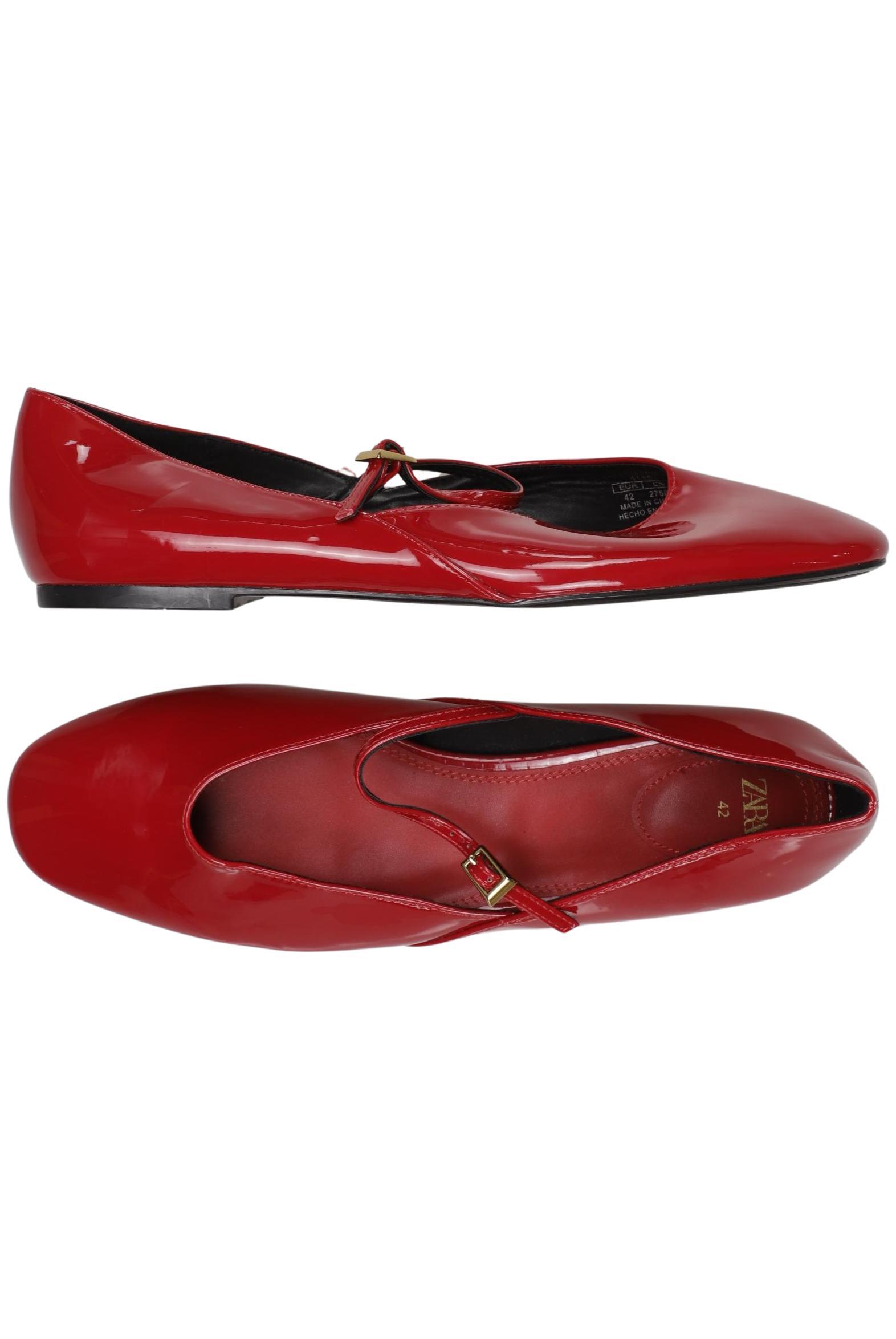 

Zara Damen Ballerinas, rot, Gr. 42