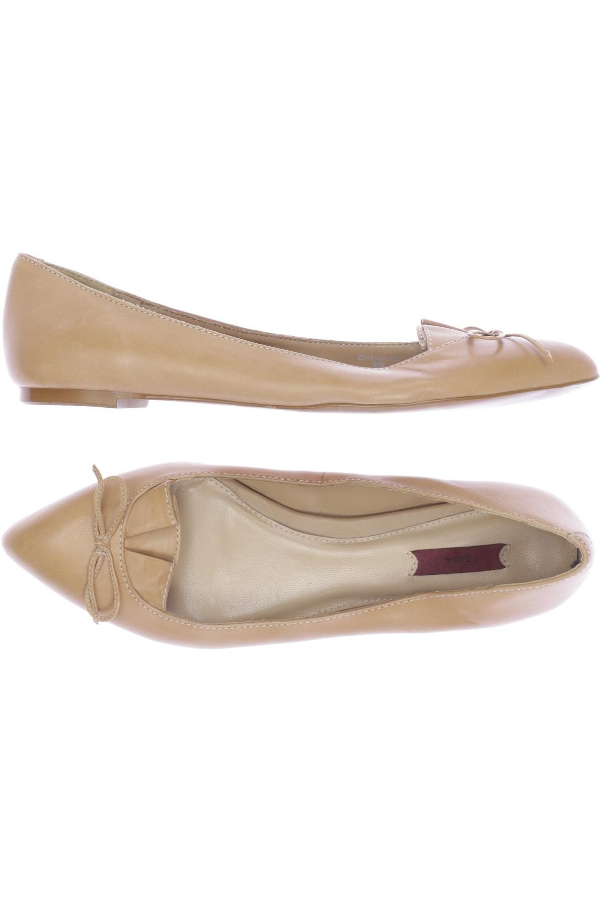 

ZARA Damen Ballerinas, beige