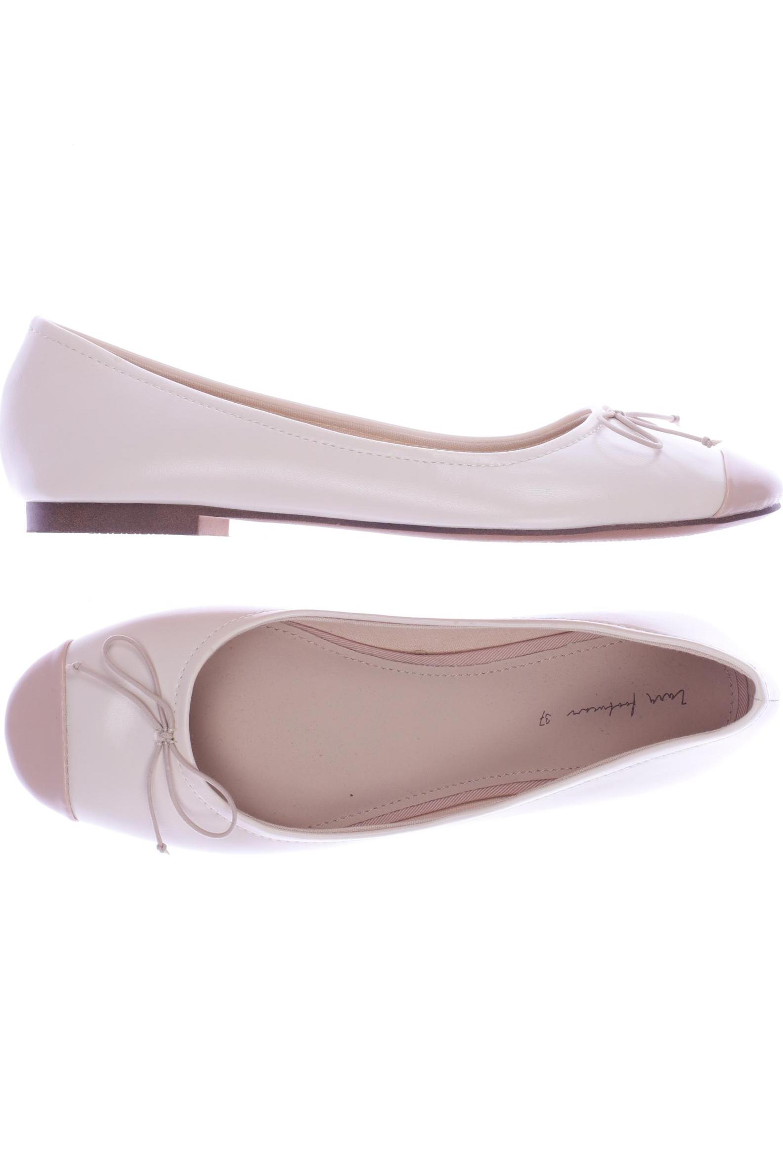 

Zara Damen Ballerinas, cremeweiß, Gr. 37