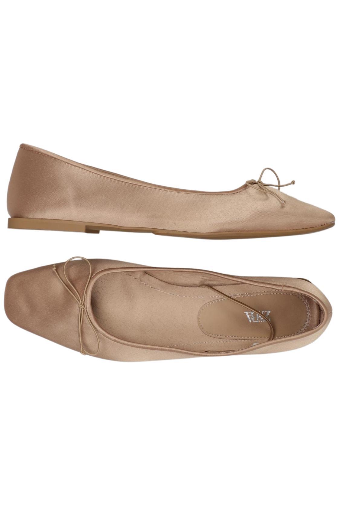 

Zara Damen Ballerinas, beige, Gr. 39