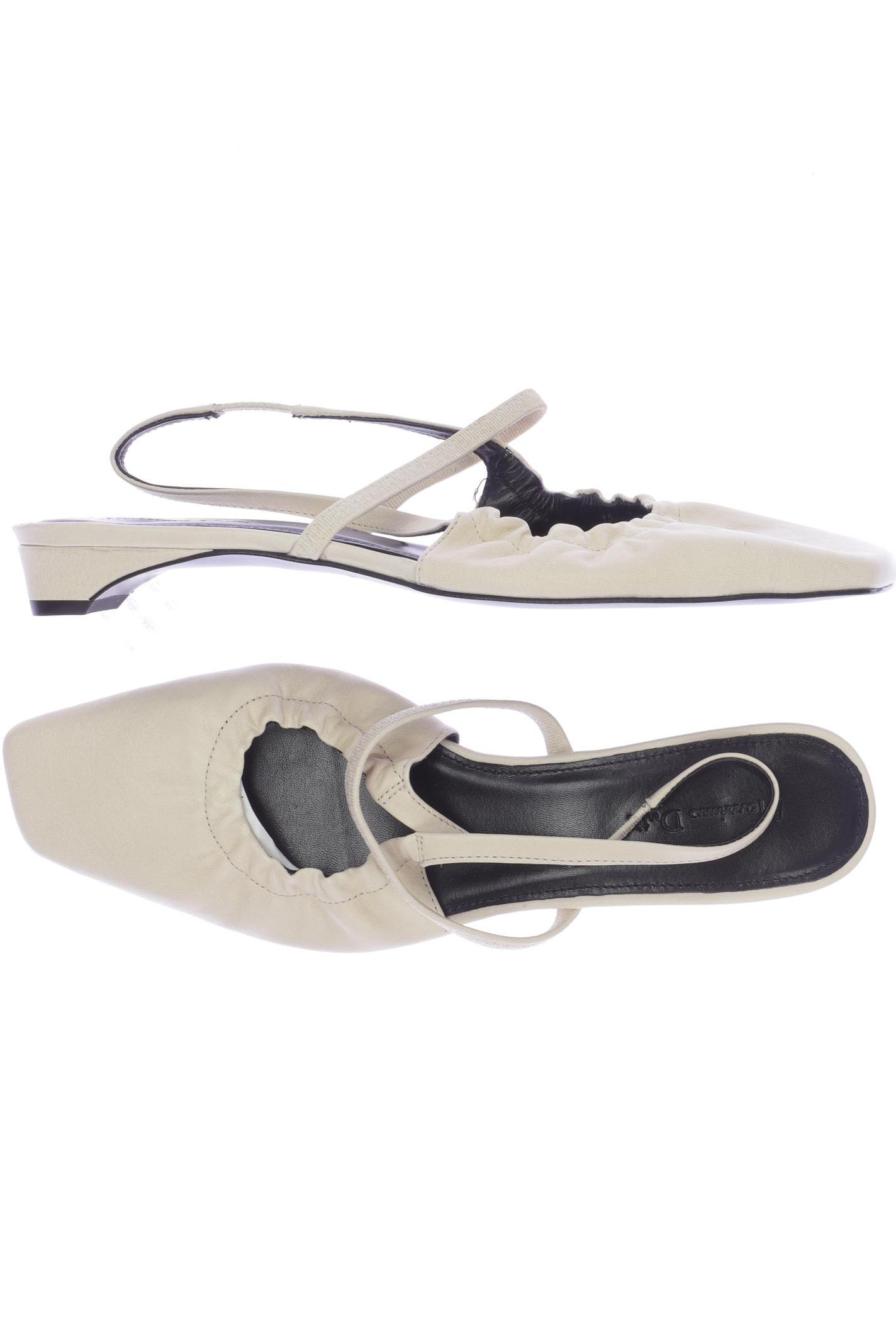 

Zara Damen Ballerinas, cremeweiß, Gr. 40