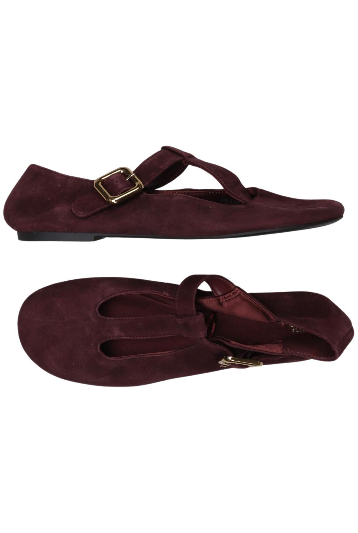 

Zara Damen Ballerinas, bordeaux, Gr. 40