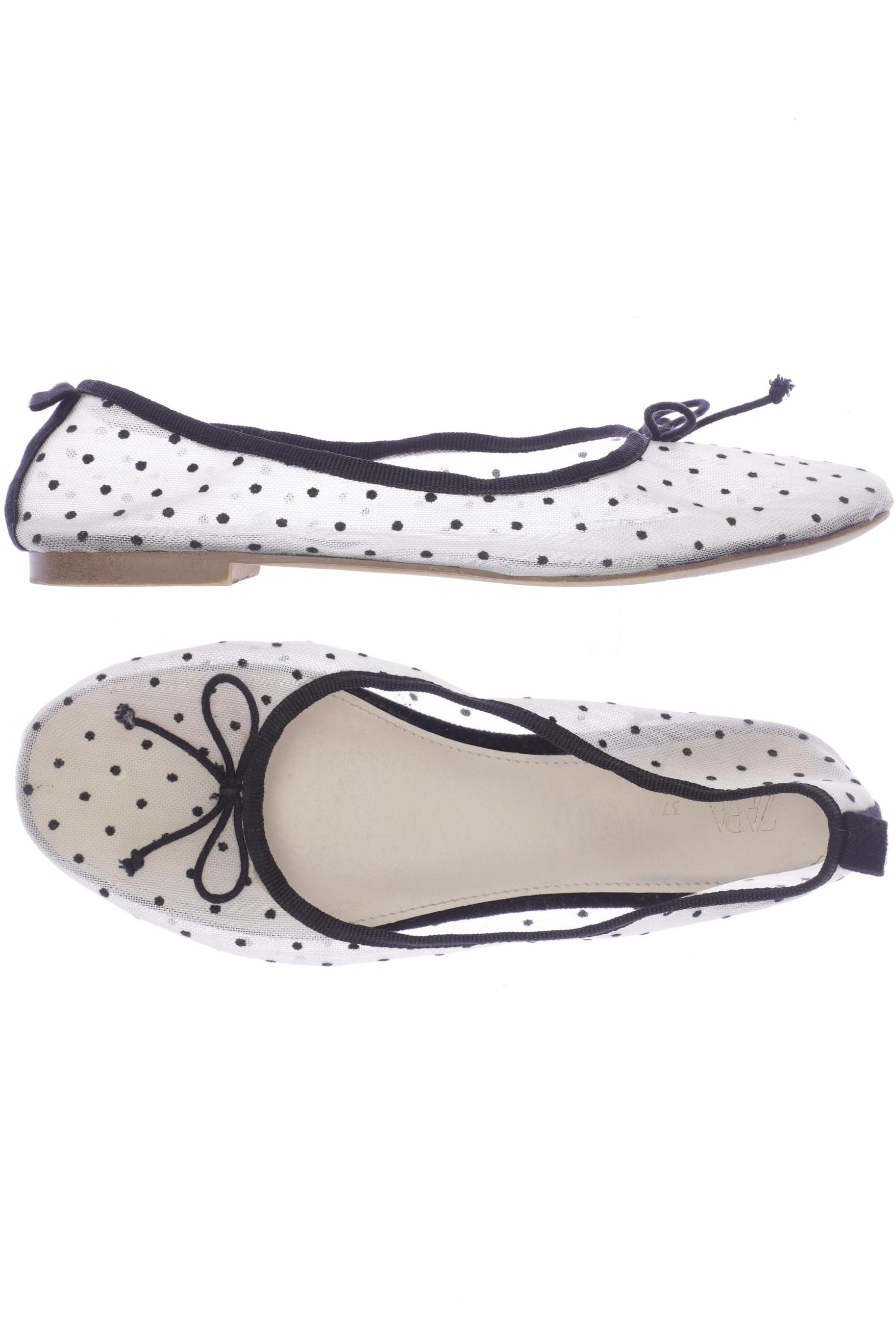 

Zara Damen Ballerinas, cremeweiß, Gr. 37