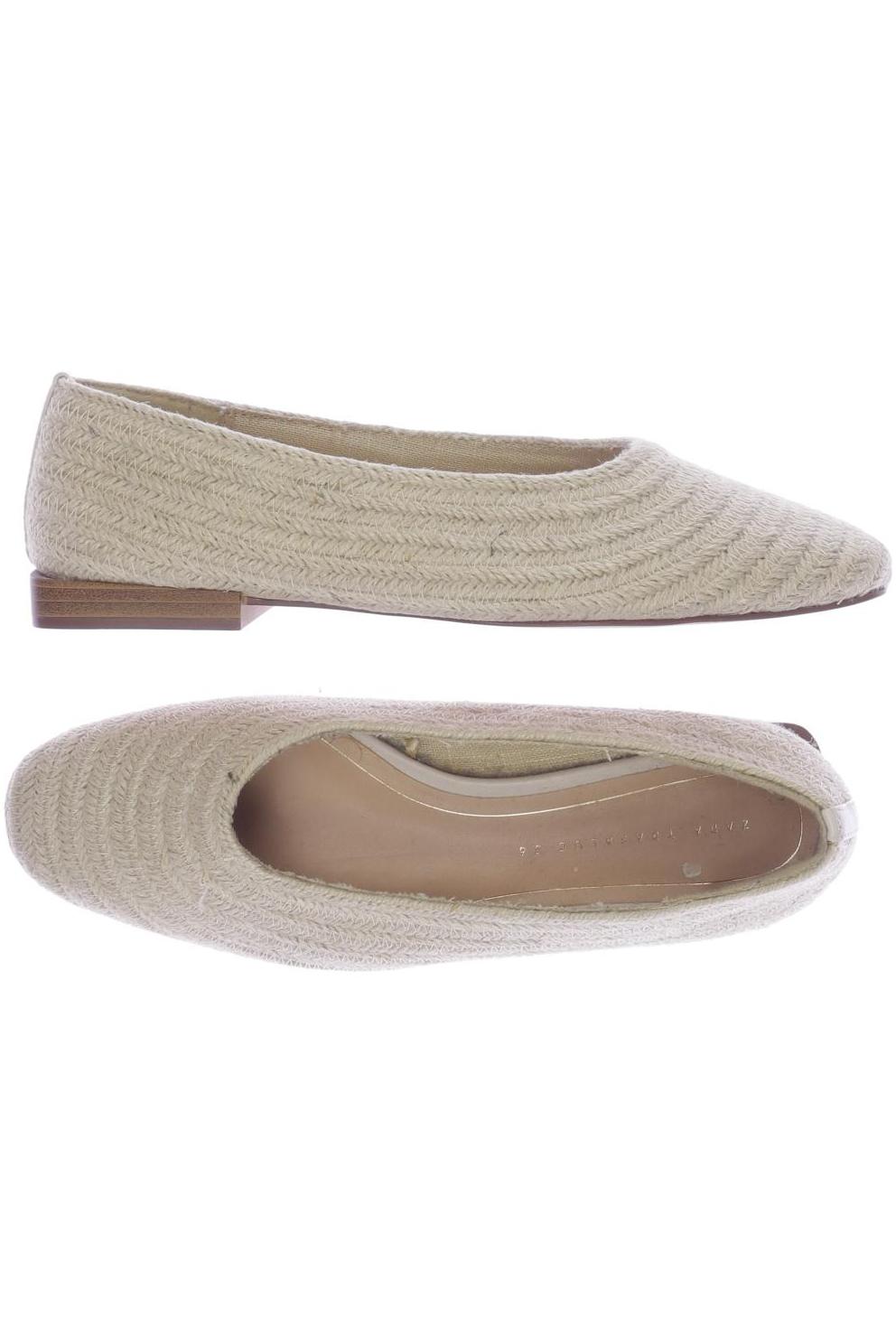 

ZARA Damen Ballerinas, beige
