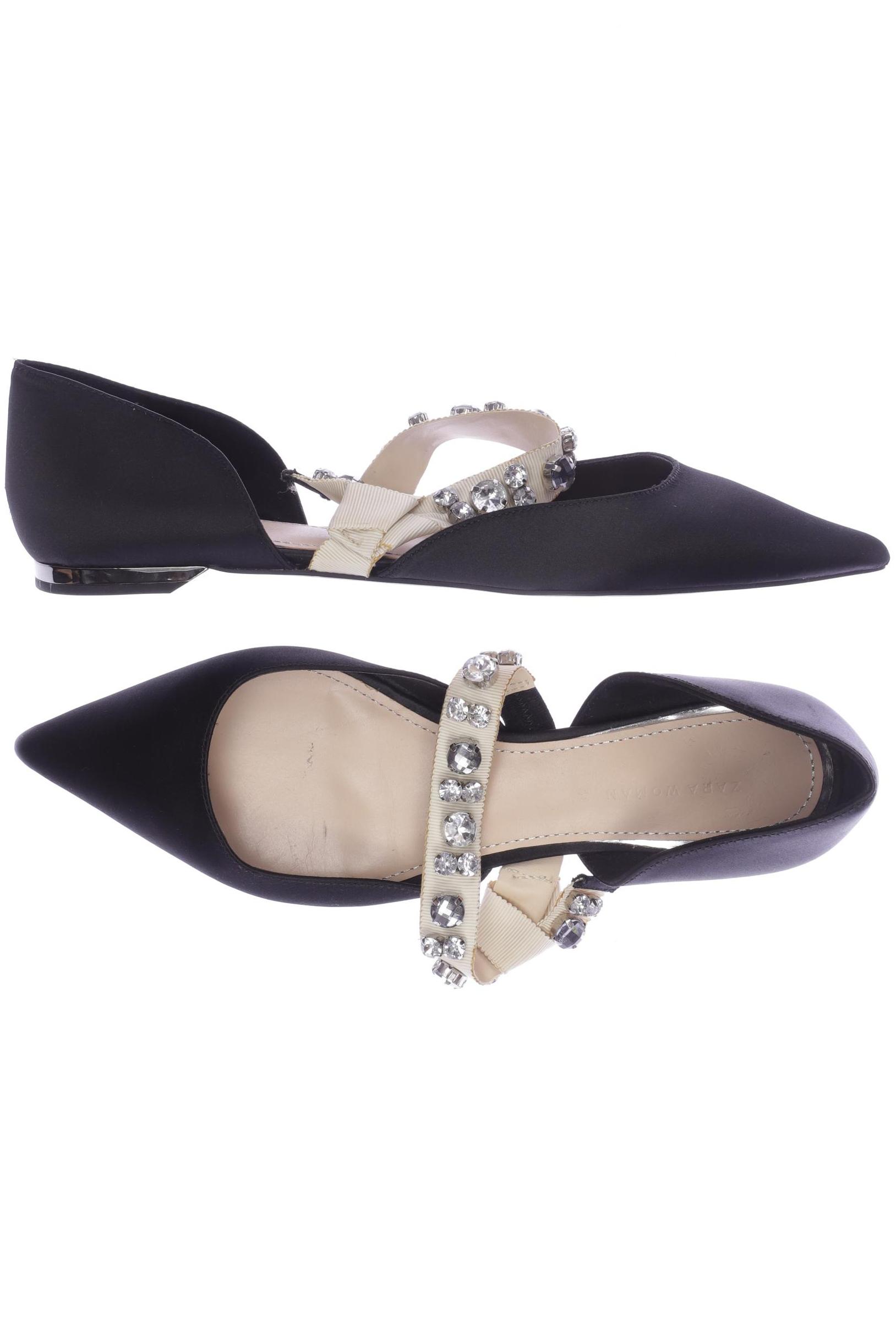

ZARA Damen Ballerinas, schwarz