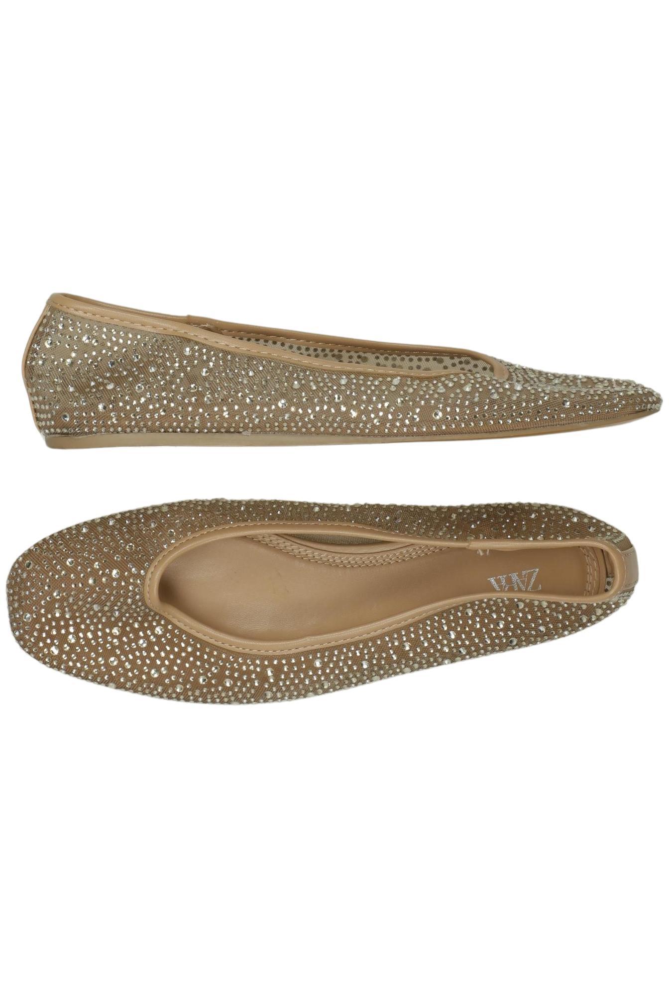 

Zara Damen Ballerinas, gold, Gr. 37