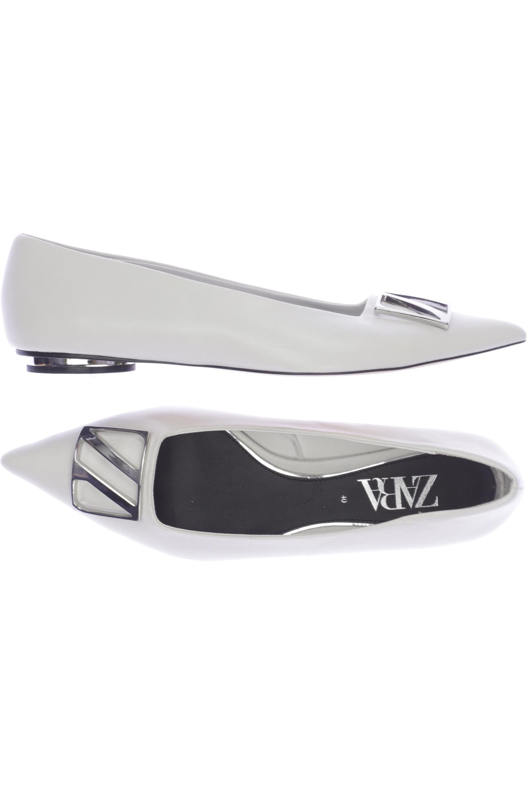 

Zara Damen Ballerinas, weiß, Gr. 40
