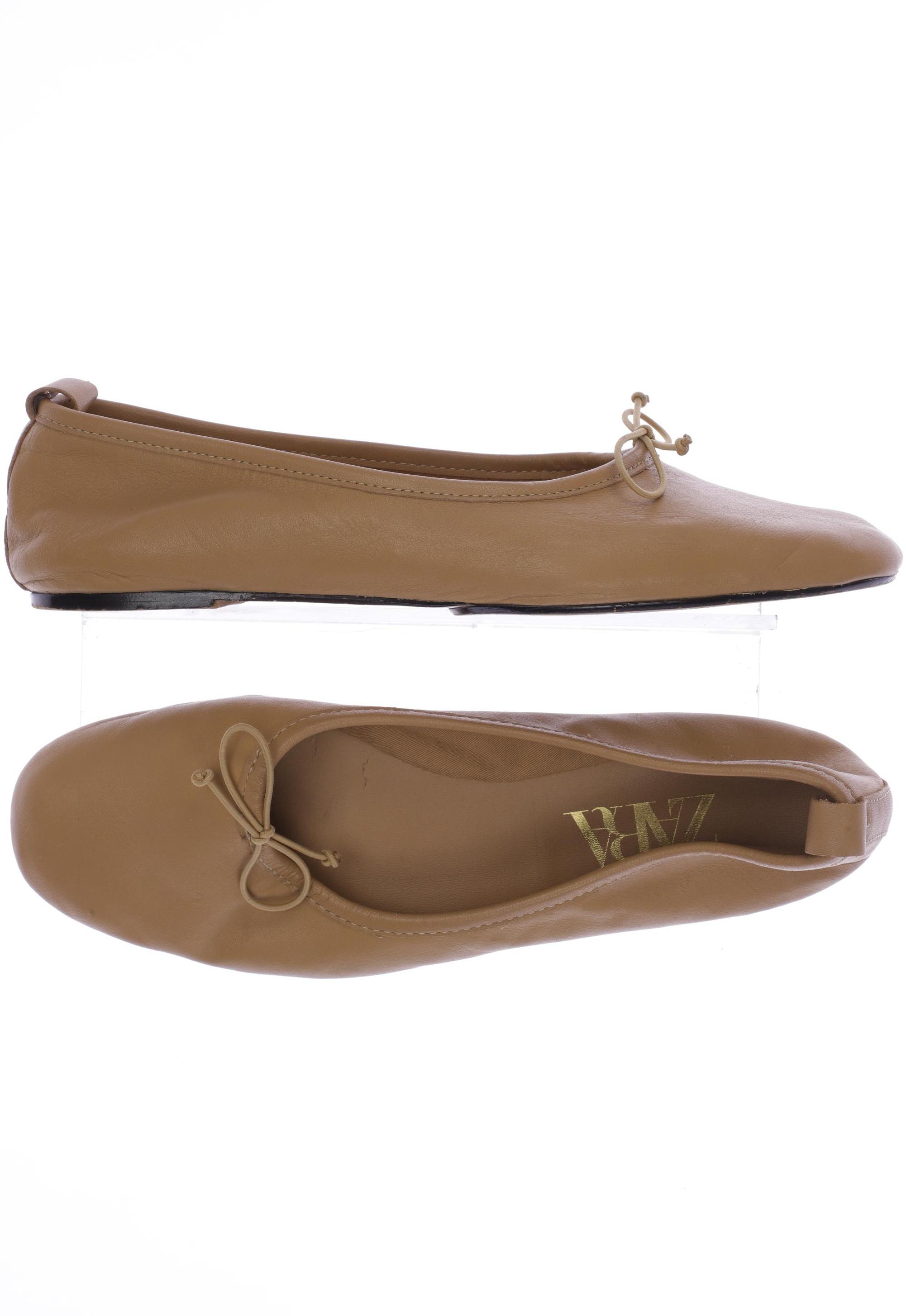 

ZARA Damen Ballerinas, beige