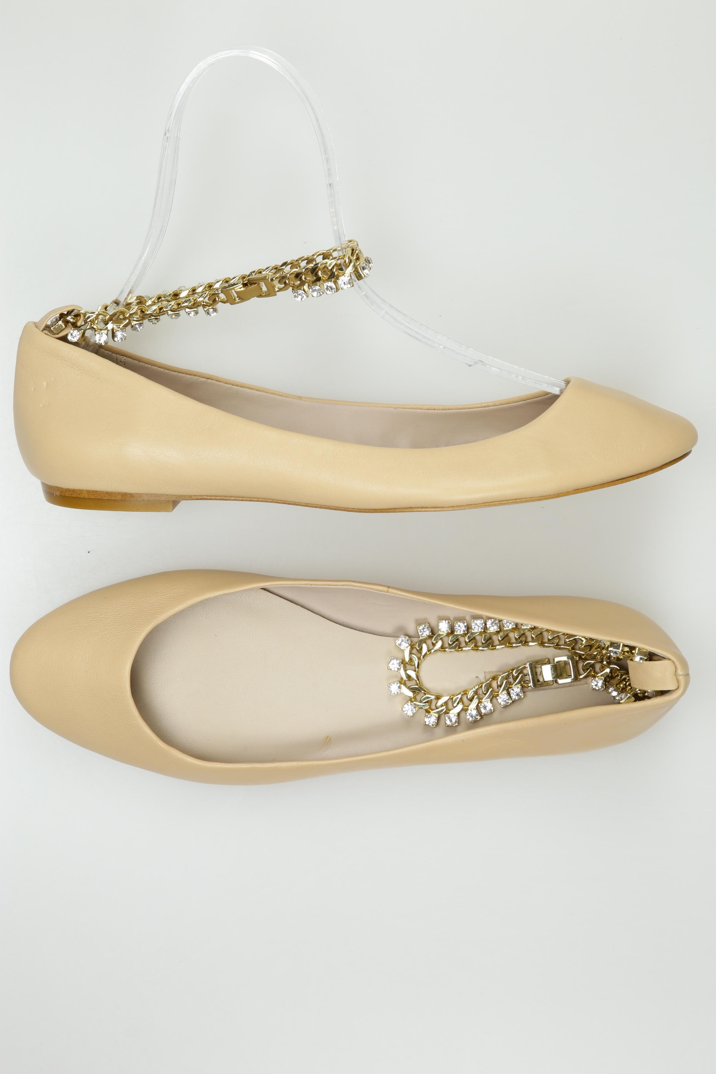 

Zara Damen Ballerinas, beige, Gr. 40