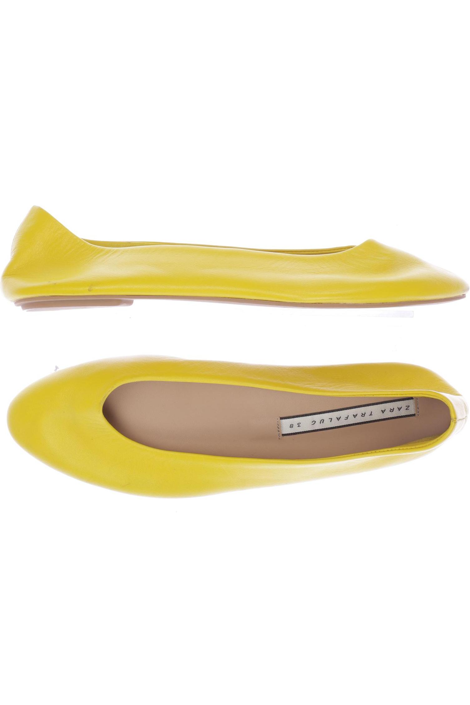 

Zara Damen Ballerinas, gelb, Gr. 38