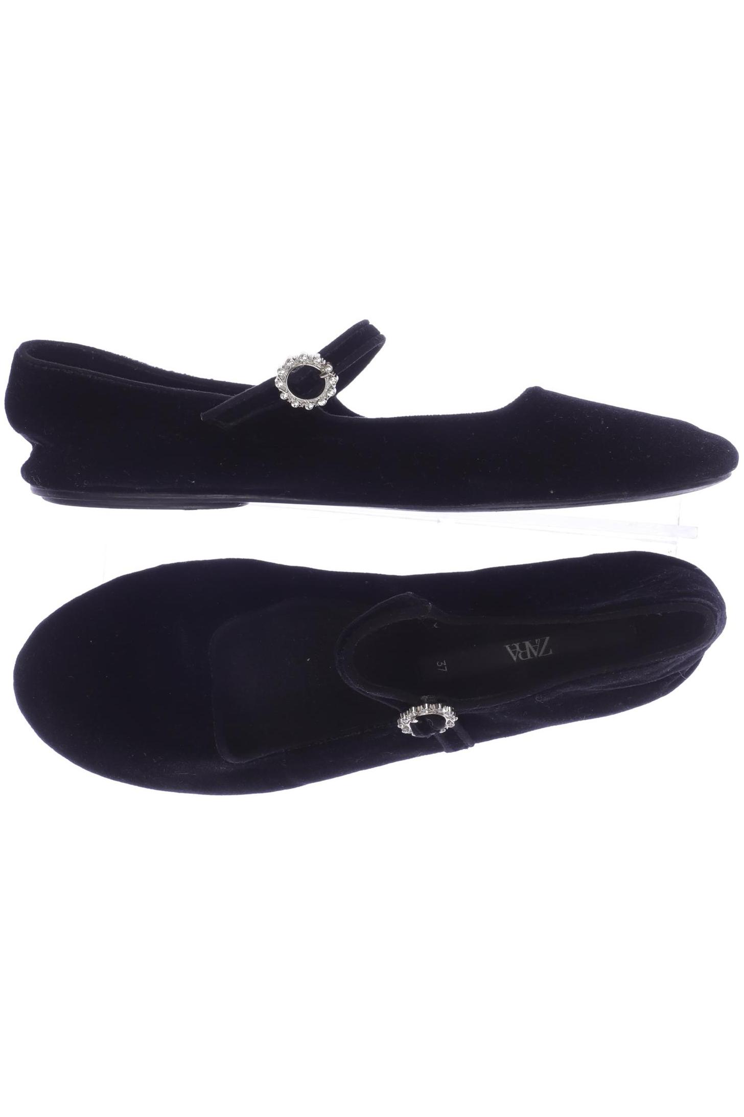 

ZARA Damen Ballerinas, schwarz