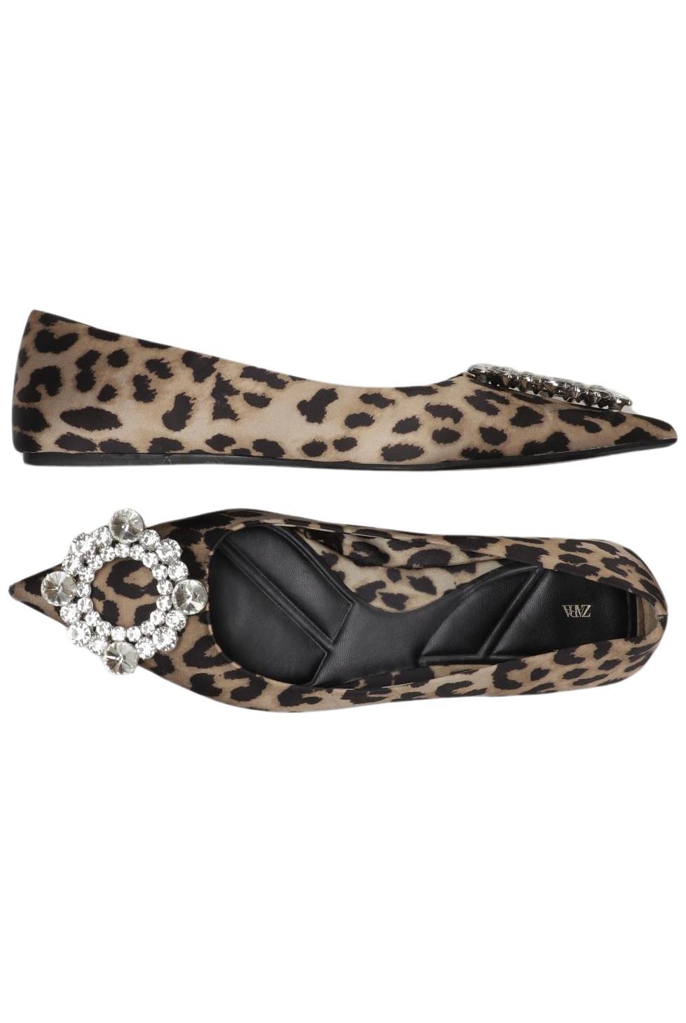 

Zara Damen Ballerinas, braun, Gr. 36