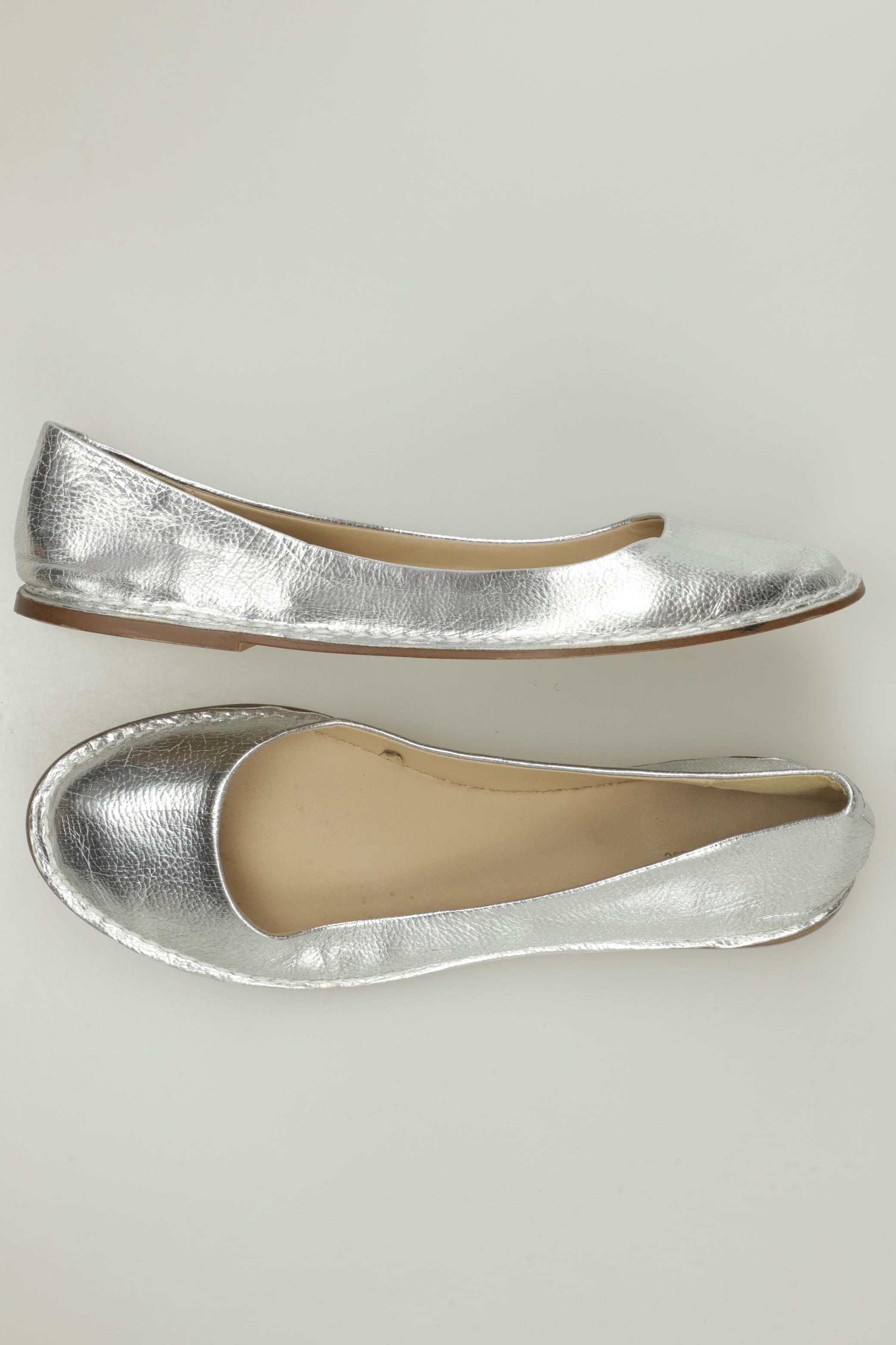 

Zara Damen Ballerinas, silber, Gr. 39
